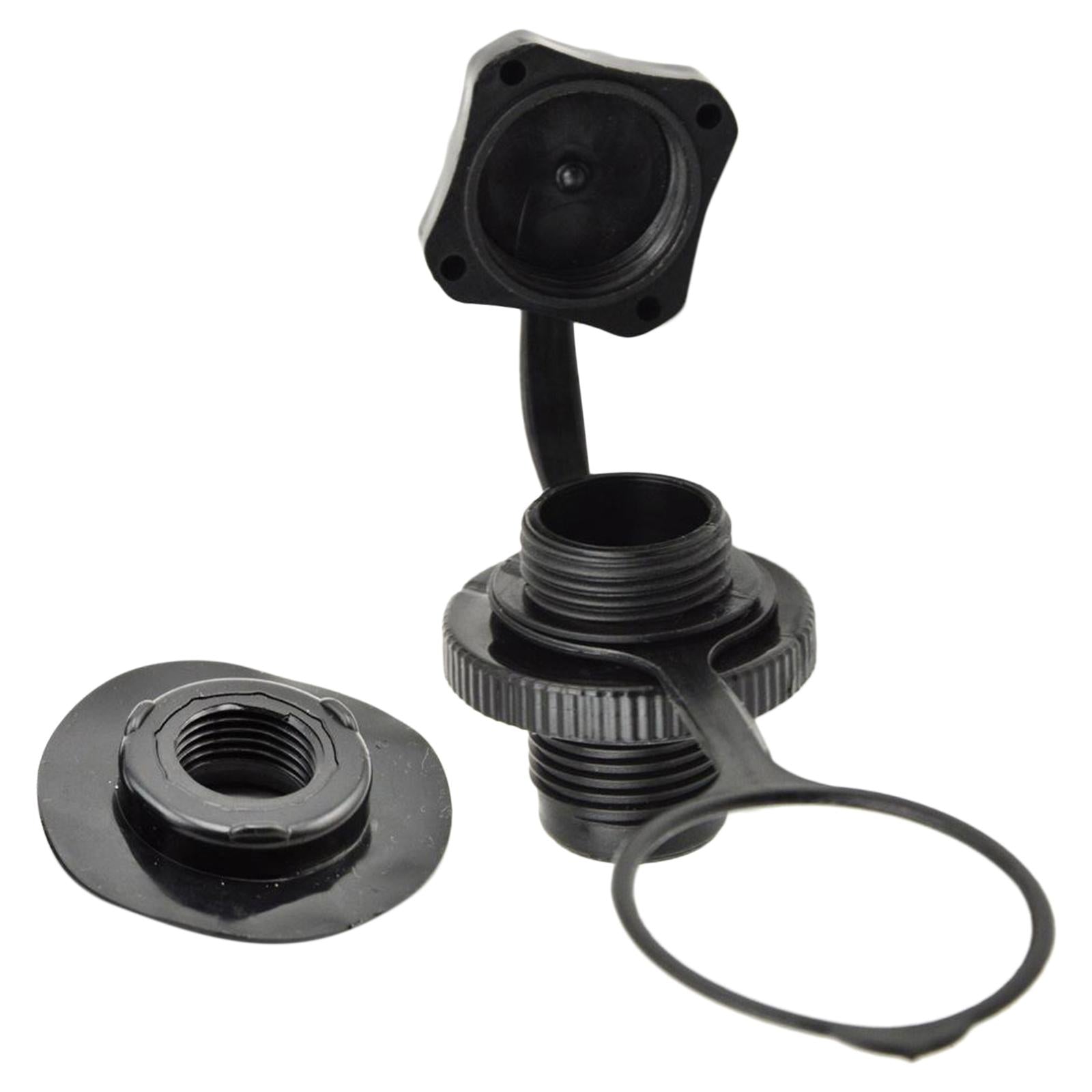 Inflatable Boat Air Valve Cap Inflating PVC Rubber Dinghy 1 Pack with Base