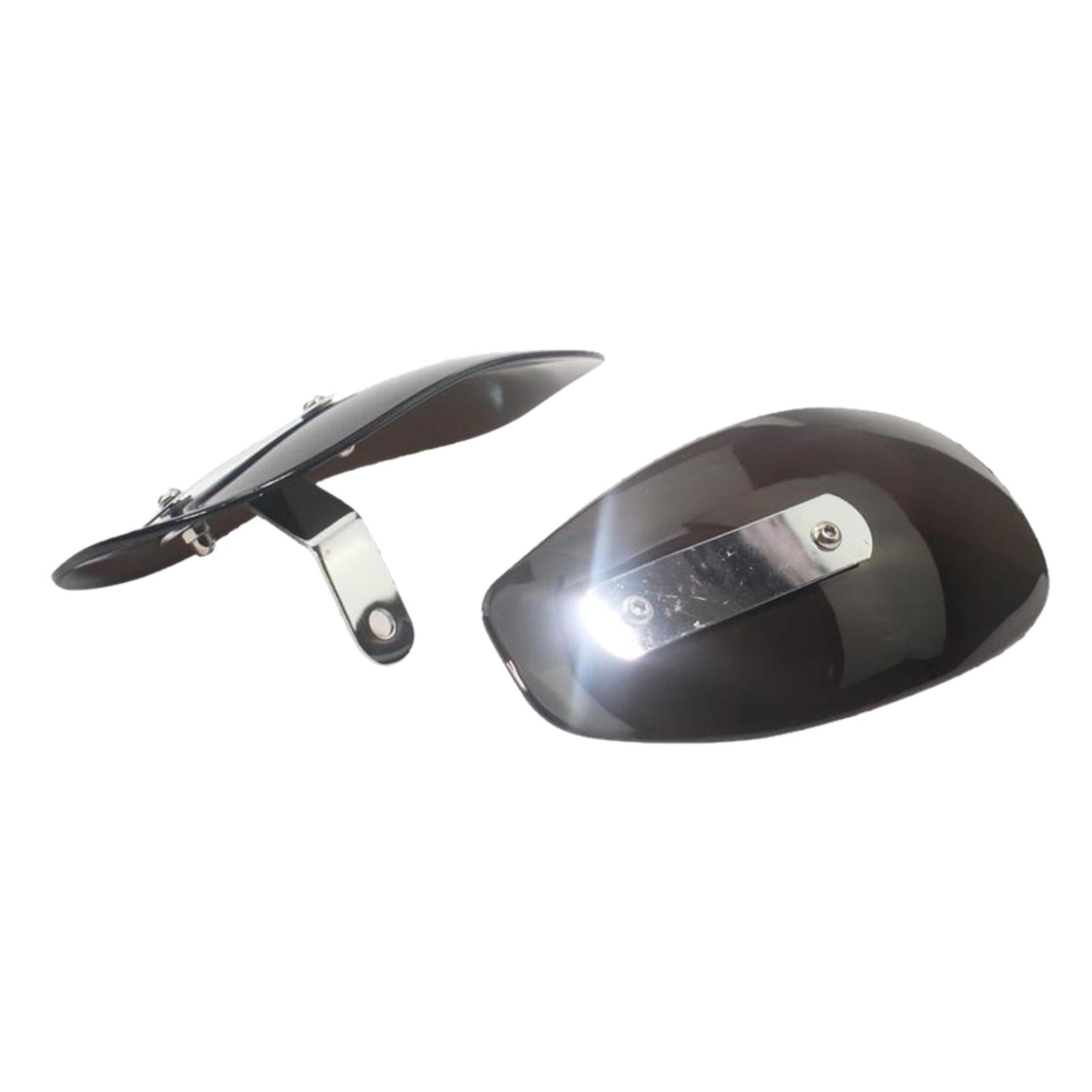 1 Pair Motorcycle Plastic Hand Guard Cold Wind Deflector Shield Black