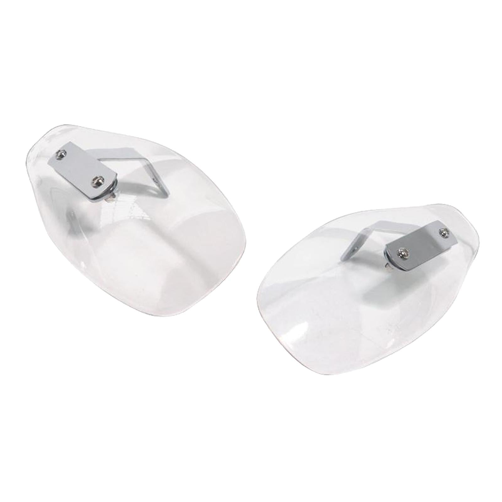 1 Pair Motorcycle Plastic Hand Guard Cold Wind Deflector Shield Transparent