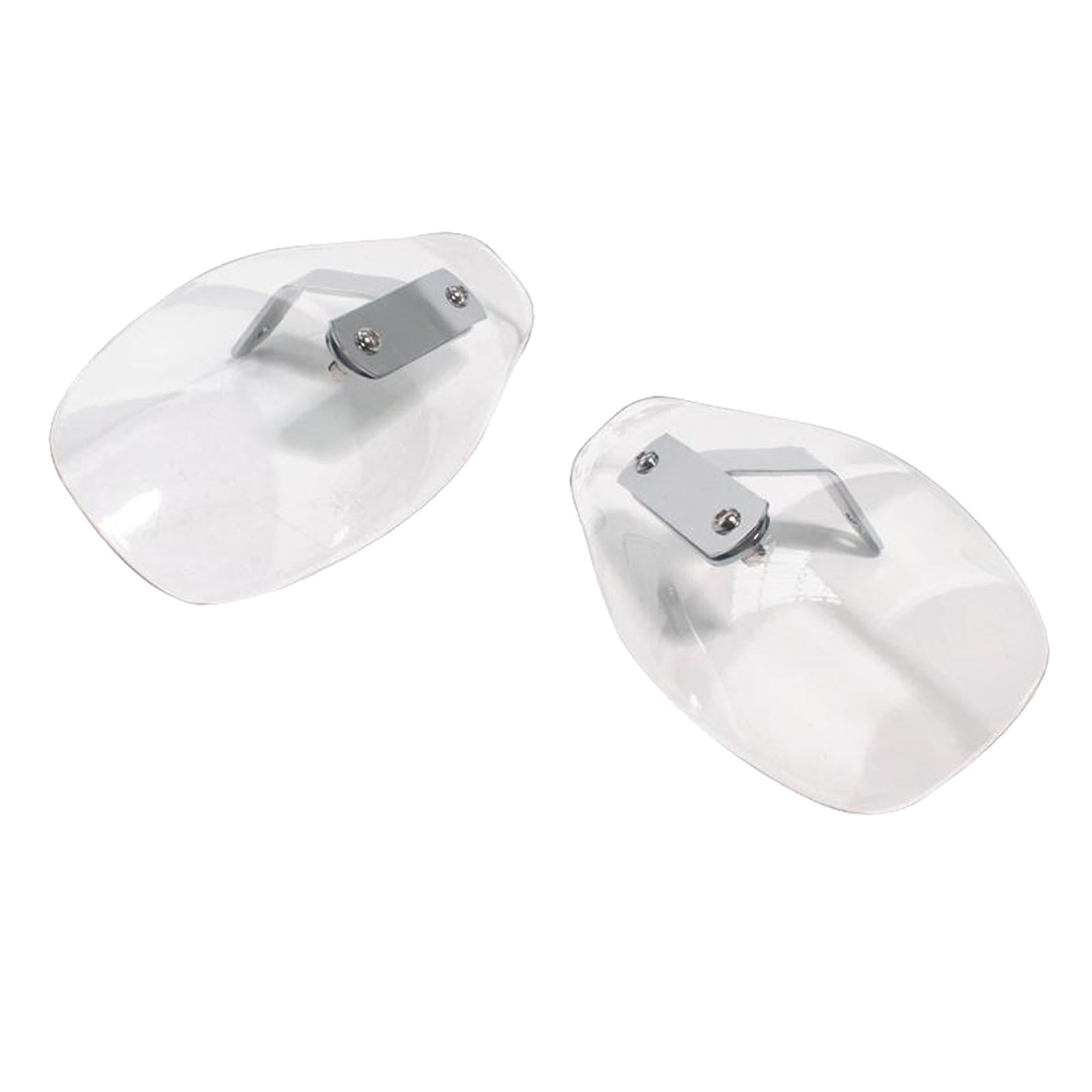 1 Pair Motorcycle Plastic Hand Guard Cold Wind Deflector Shield Transparent
