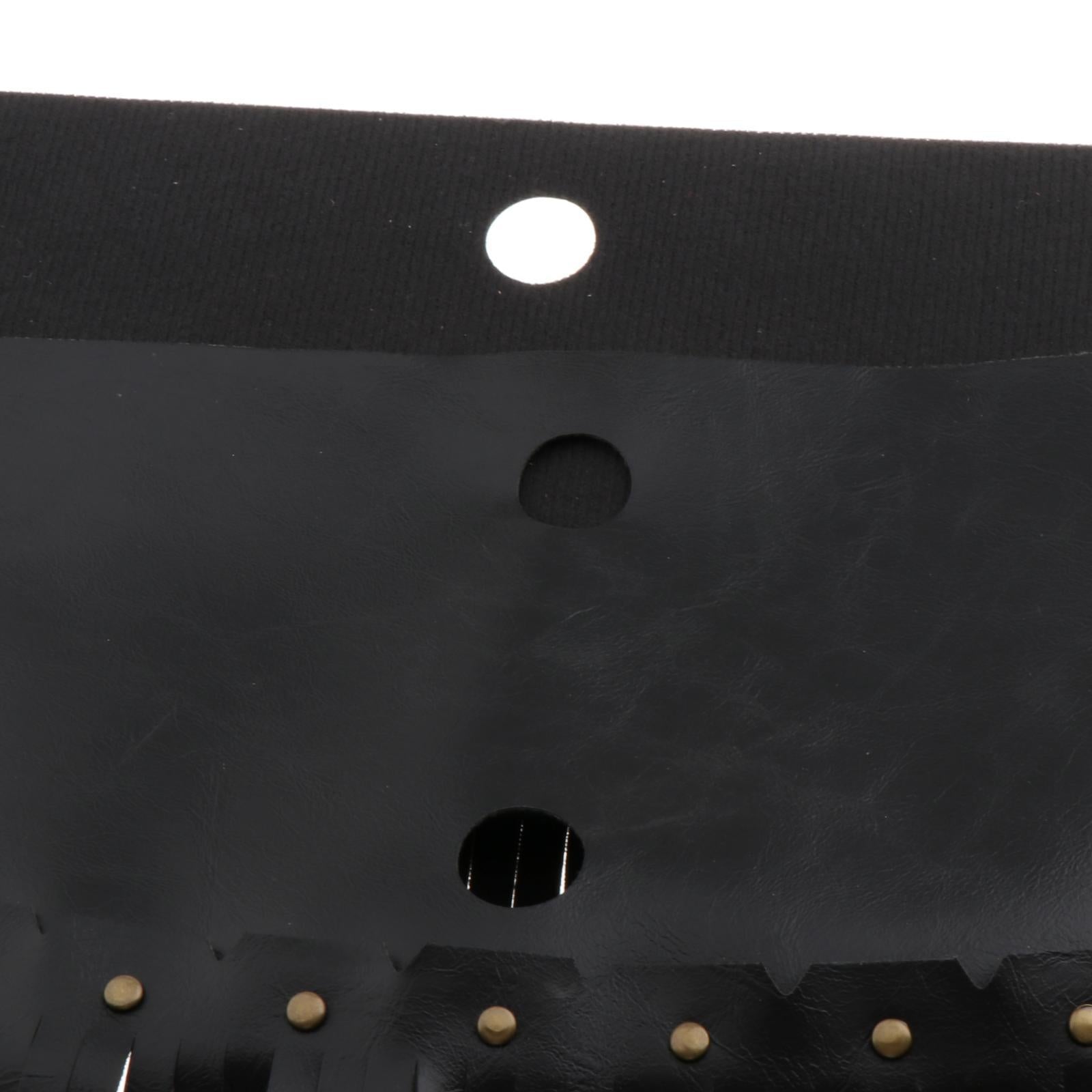 Black Driver Floorboard Fringe Cover for Motorcycle