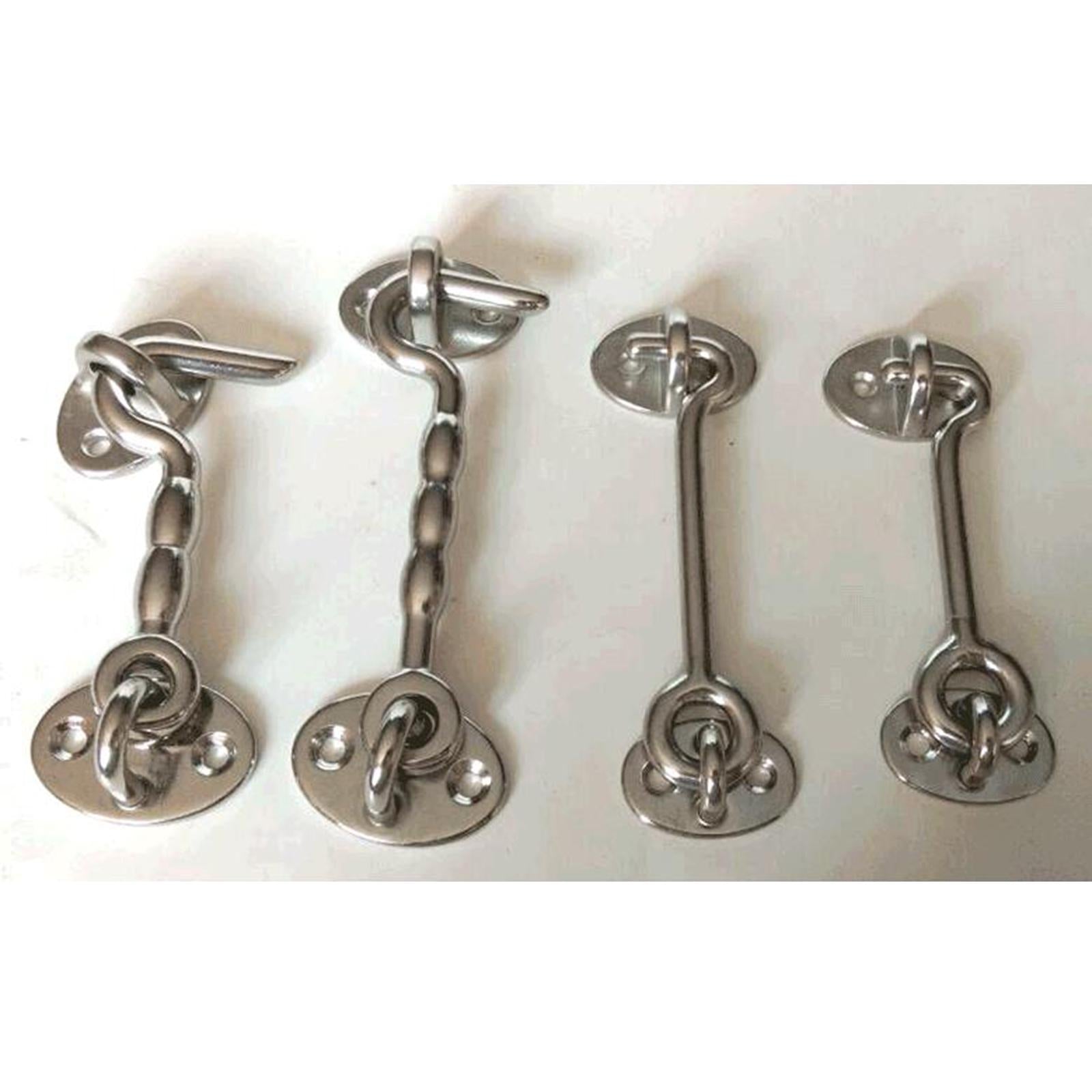 Cabin Hook and Eye Latch Lock Shed Gate Door Catch Holder for Garage Marine