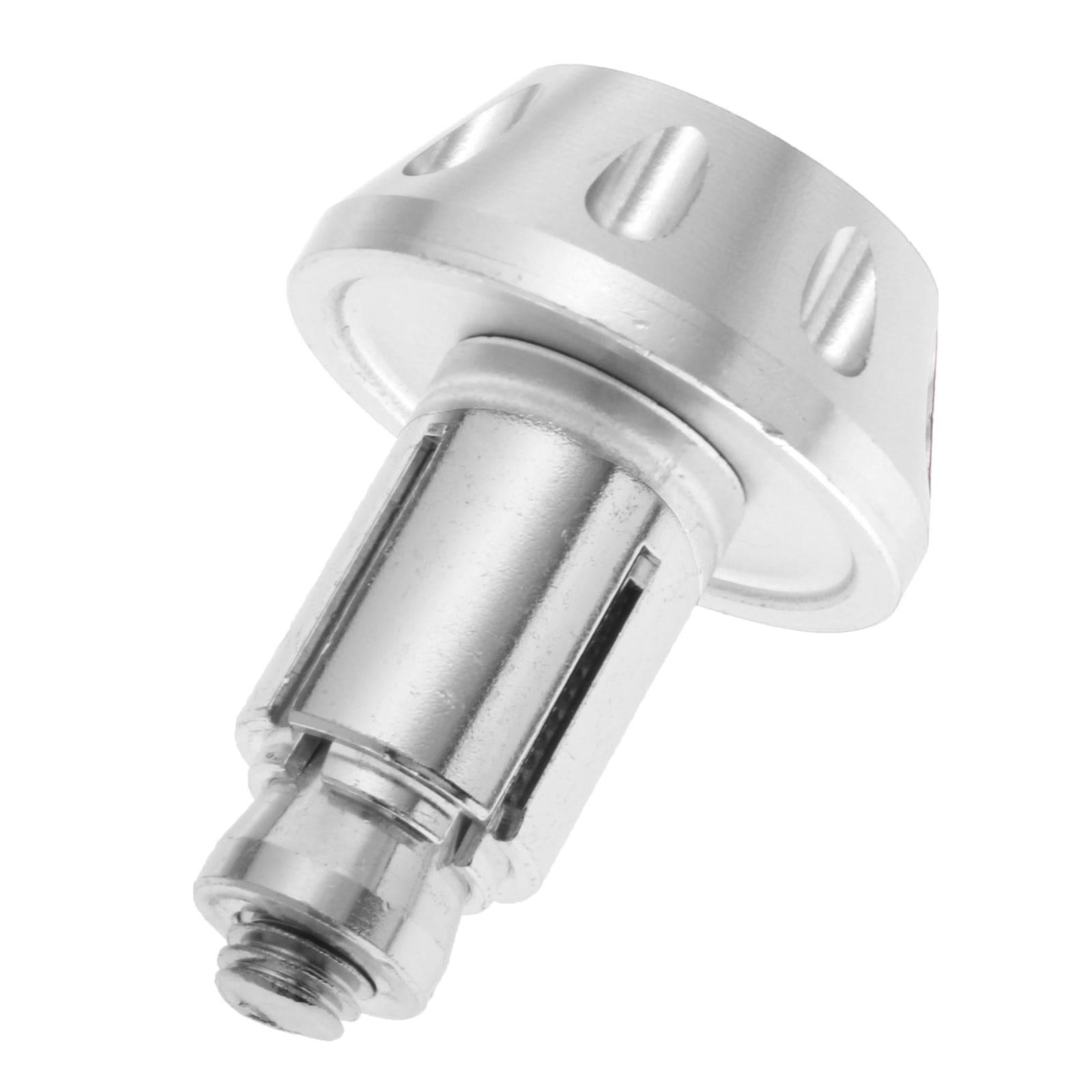 1 Pair Motorcycle Handlebar Grips Bar End Plug Universal Silver