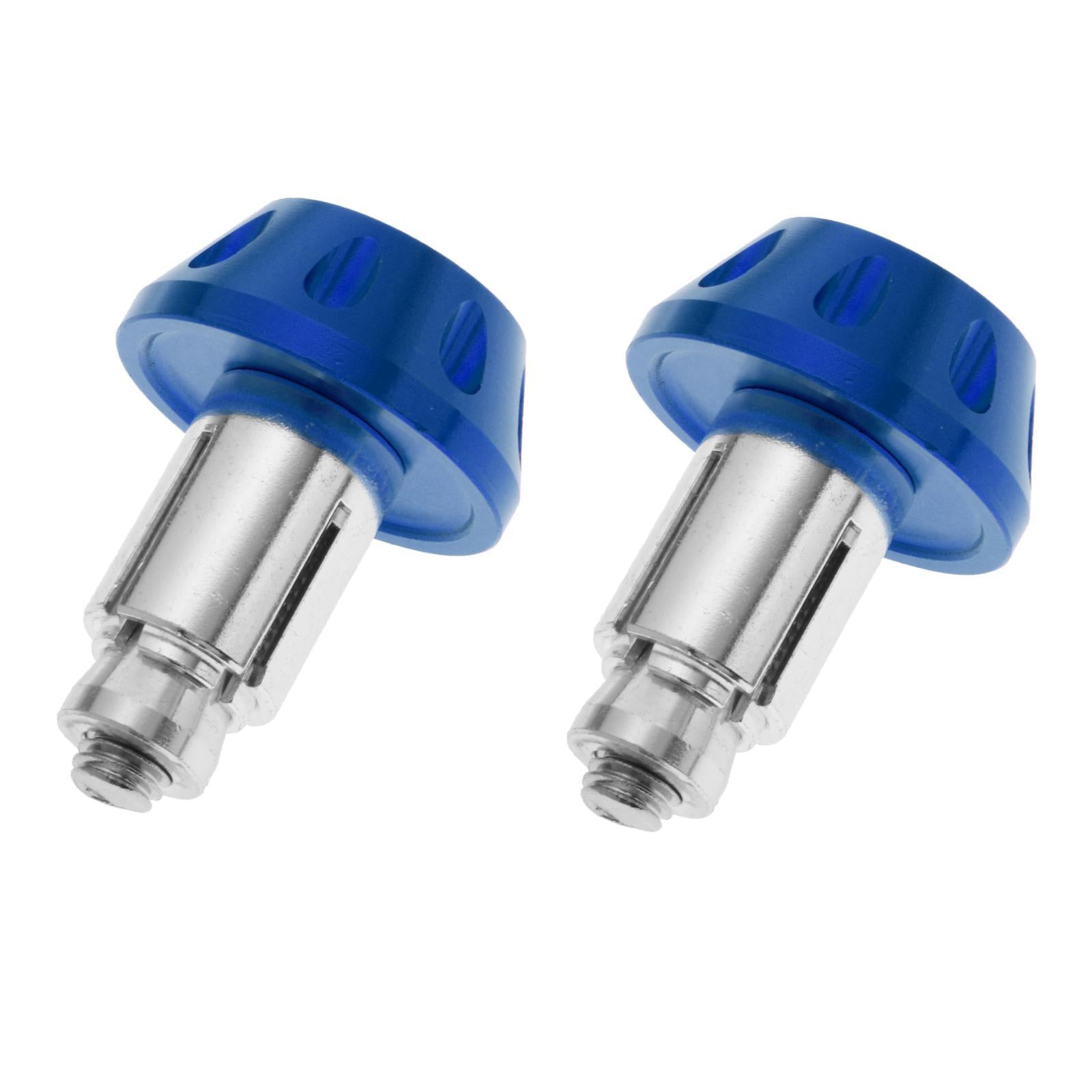 1 Pair Motorcycle Handlebar Grips Bar End Plug Universal Blue