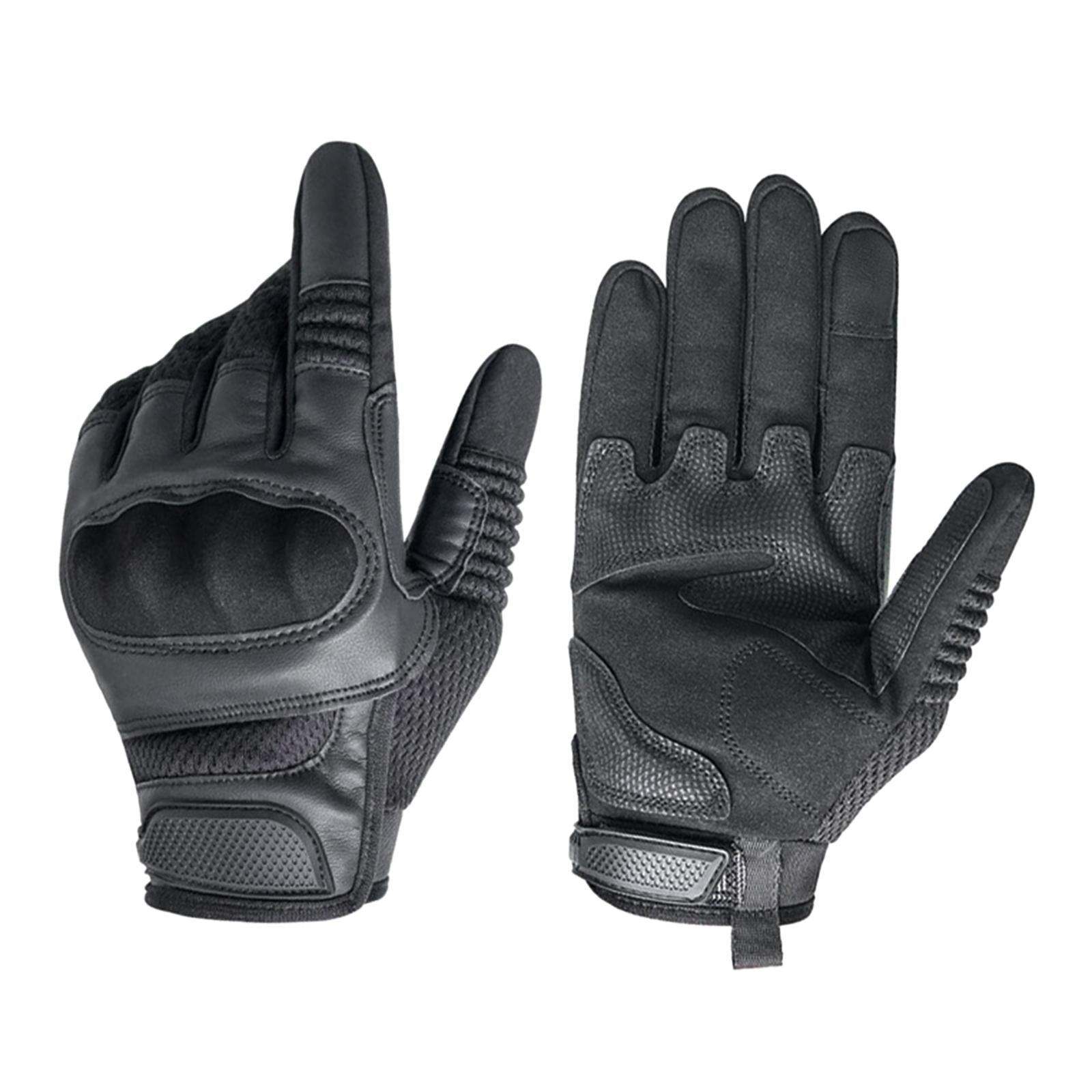 2xWinter Thermal Ski Gloves Touchscreen Waterproof Snow Gloves Black L