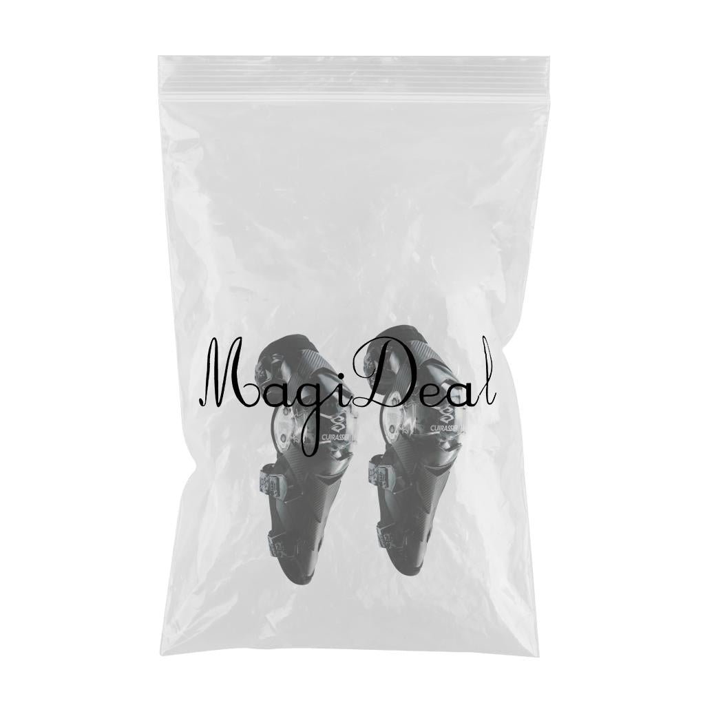 1 Pair Motorbike Knee Pads Armour Gear Motocross Shin Guards Protector Black