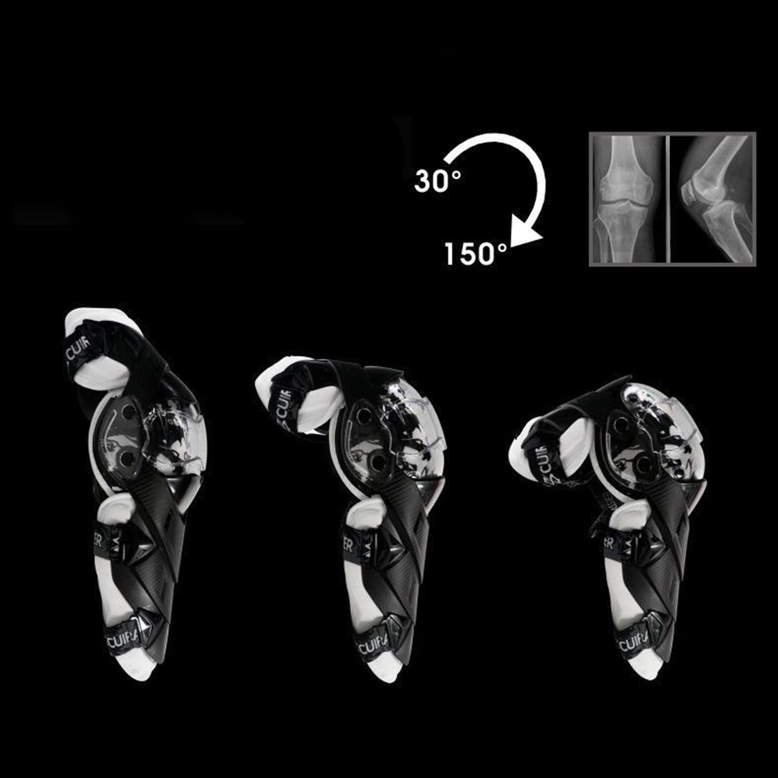 Cuirassier E09 Motorcycle Elbow Pads Protector Guards Gear Protection Black