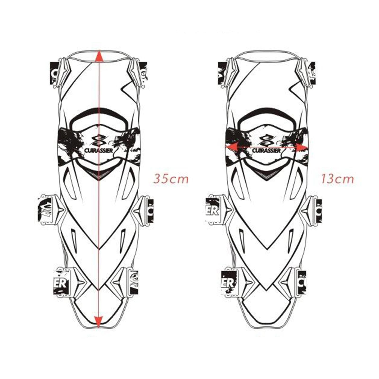 Cuirassier E09 Motorcycle Elbow Pads Protector Guards Gear Protection White