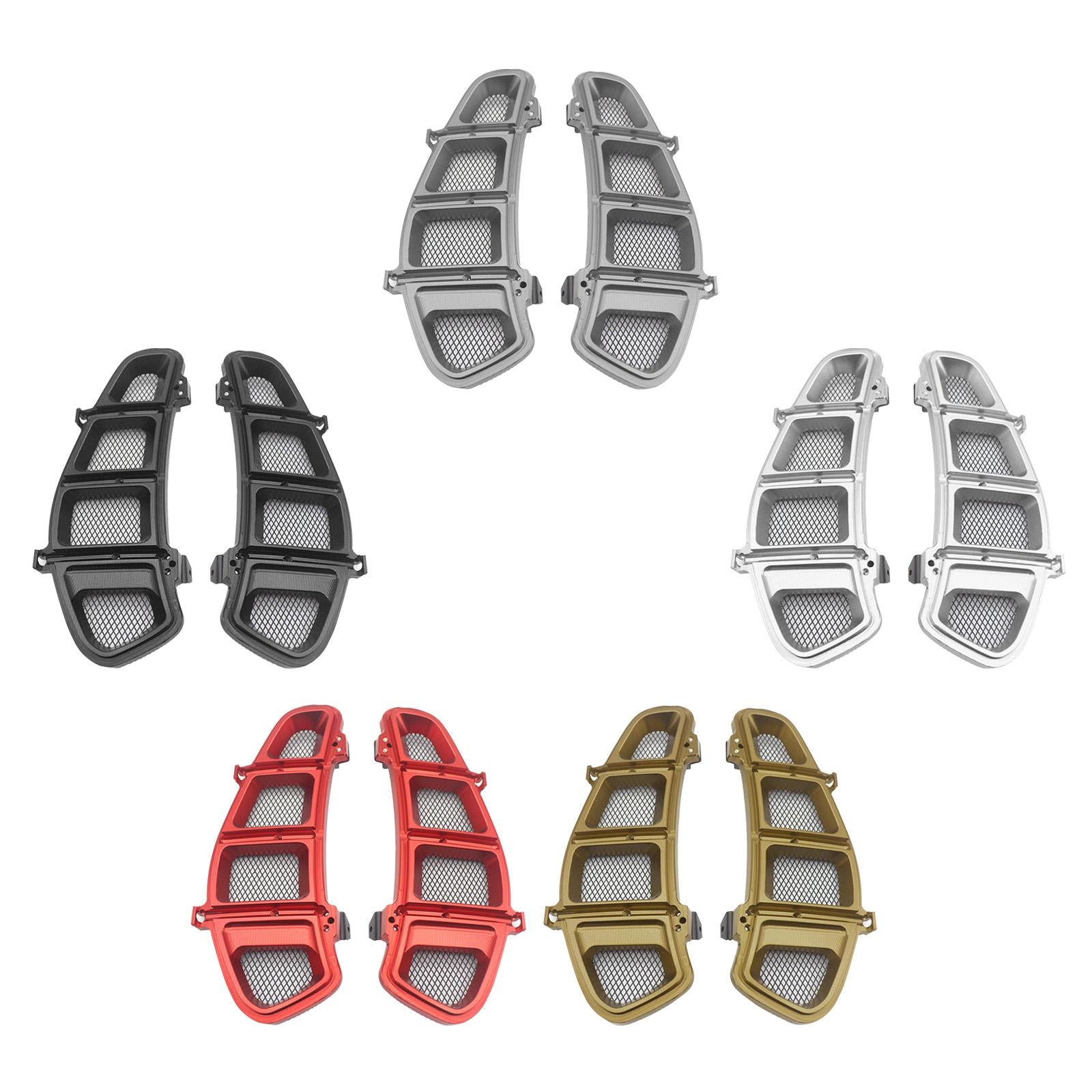 1 Pair Motorcycle Radiator Guard Cover for VESPA GTS 250 2013-2020 Red