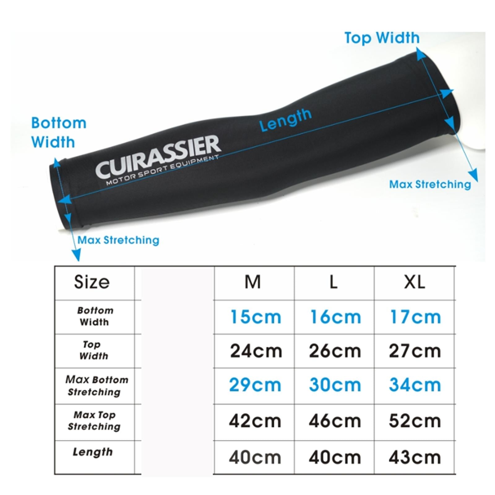 Men Motorcycle Reflective Cooling Arm Sleeve Cover Sun Guard M