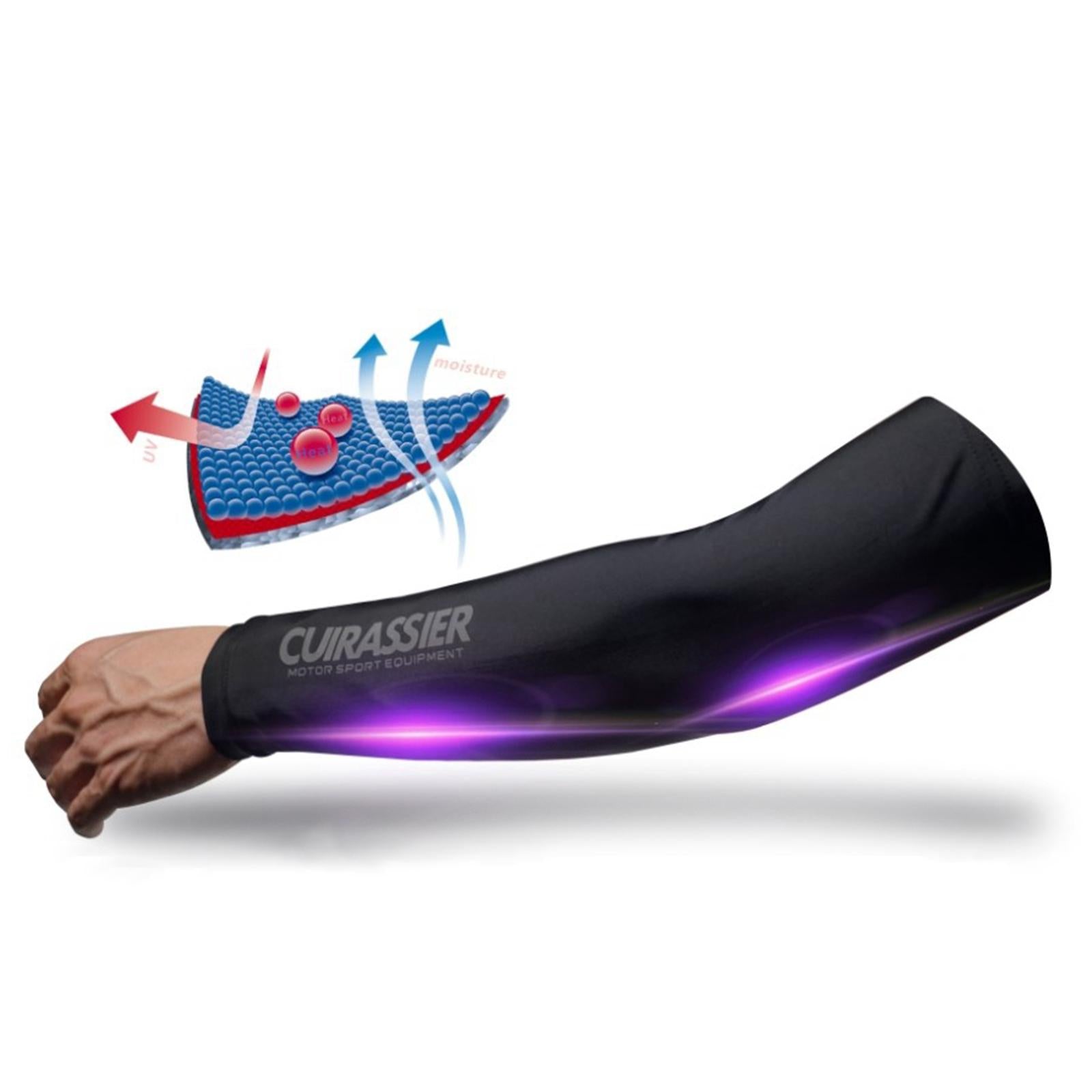 Men Motorcycle Reflective Cooling Arm Sleeve Cover Sun Guard XL