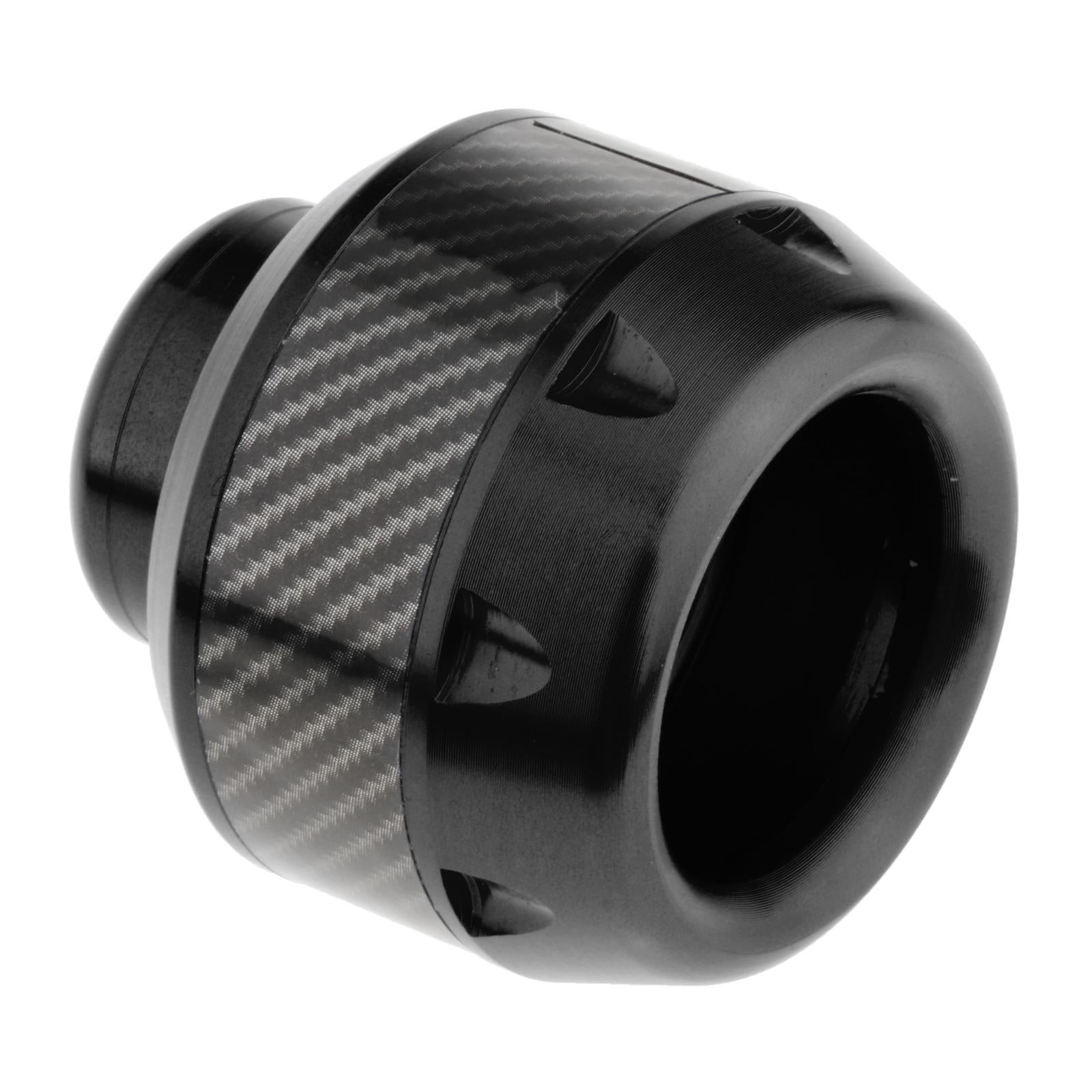 2 Pieces Motorbike Falling Protector Fork Frame Sliders Caps Black