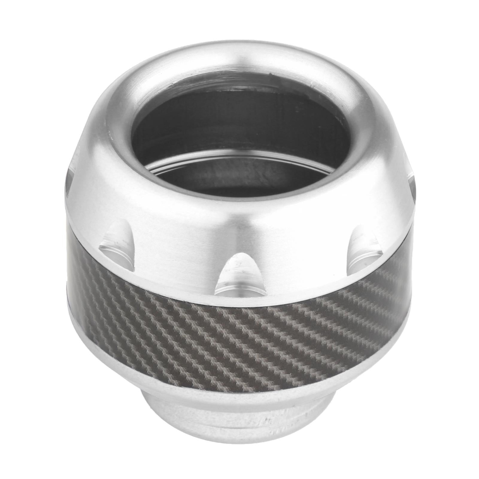 2 Pieces Motorbike Falling Protector Fork Frame Sliders Caps Silver