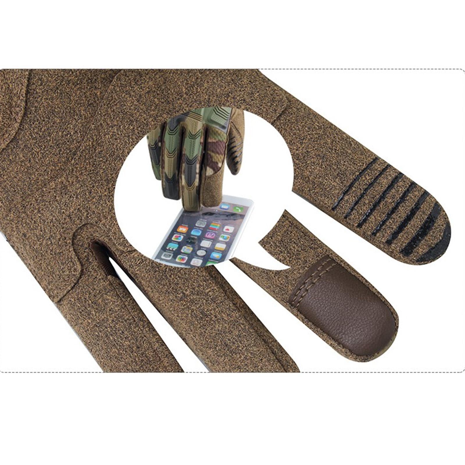 Windproof Motorcycle Gloves Non-Slip for Men Women Cycling ATV UTV Outdoor S brown