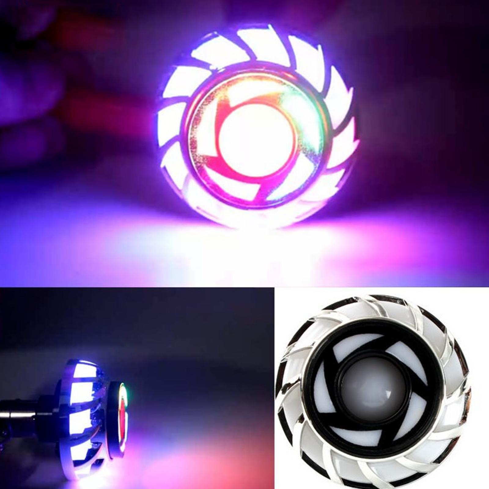 LED 12V Motorcycle Rear Brake Tail Light Angel Devil Eye Strobe Lamp Style A