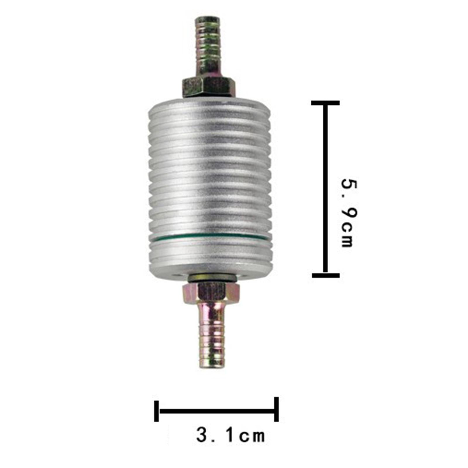 Motorcycle External Oil Cooling System Filter Aluminum Alloy Durable Silver