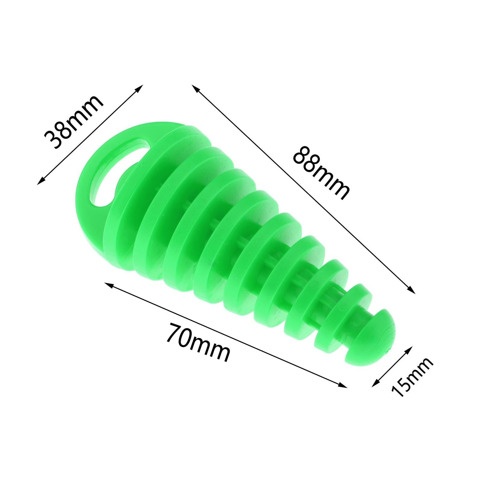 Universal Motorcycle Exhaust Pipe Silencer Motorbike Muffler Insert Green