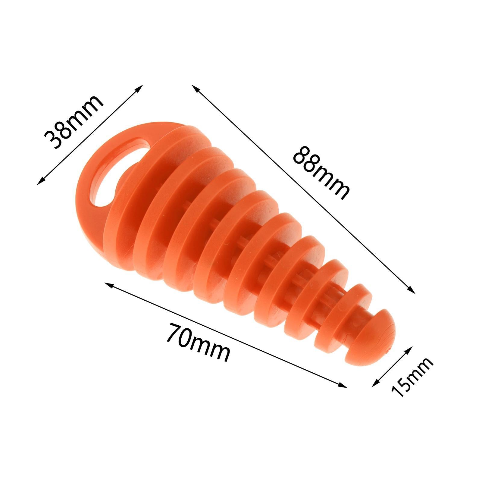 Universal Motorcycle Exhaust Pipe Silencer Motorbike Muffler Insert Orange