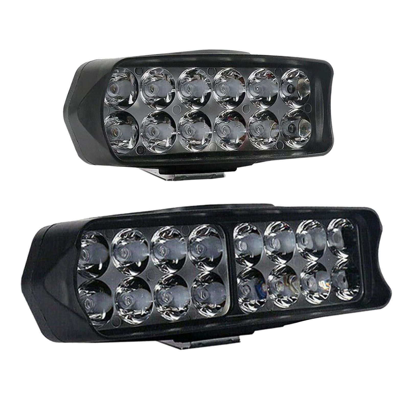 Waterproof Motorcycle Front Light Spot Headlight Super Bright 12 LED 18W