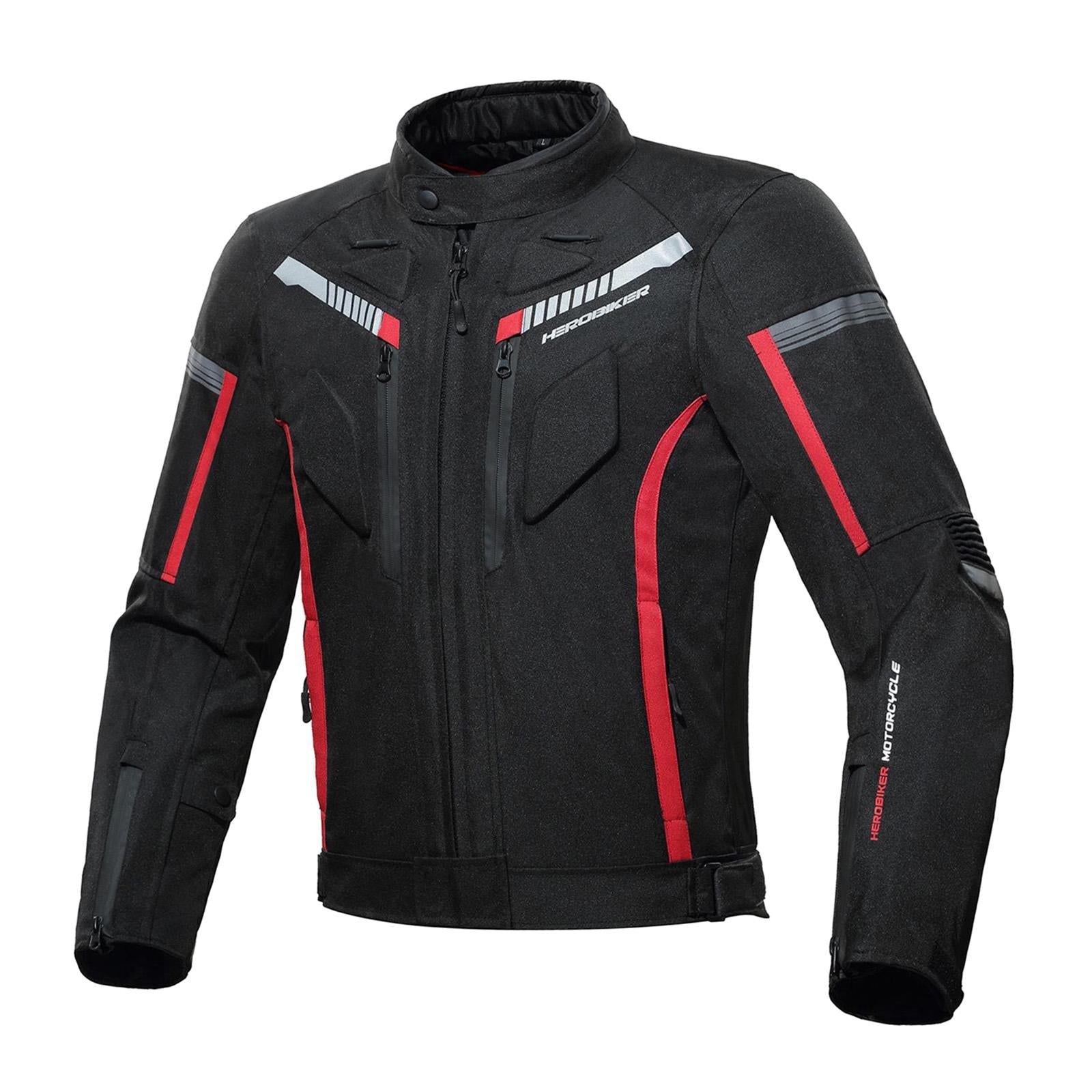 ARMORED 600D Motorcycle Jacket For Men Dualsport Motocross Racing Biker XL