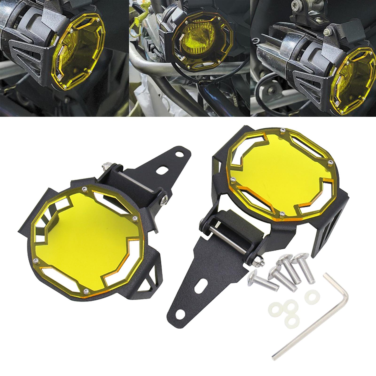 Fog Light Protector Guard Cover for BMW R1200GS F800GS F850GS Yellow