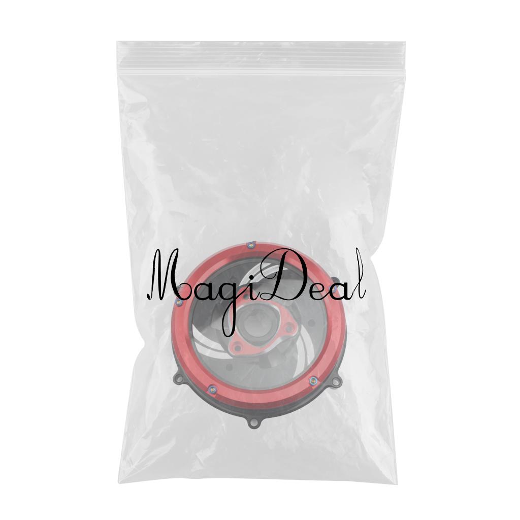 Clutch Cover & Spring Retainer Ring for Ducati Panigale 2018 2019 black+red