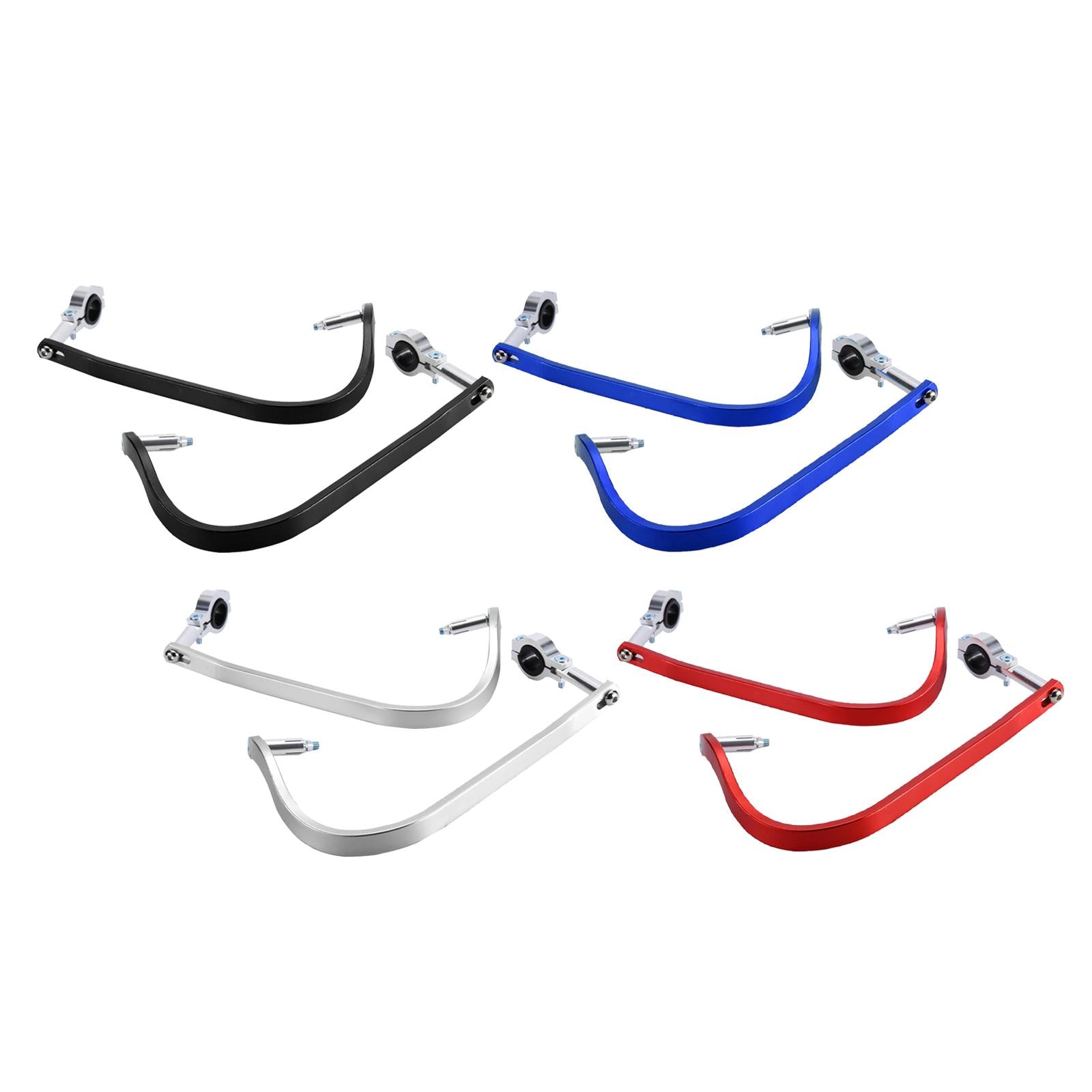 2x Universal 7/8 22mm Motorcycle Handlebar Guards Hand Guards Red"