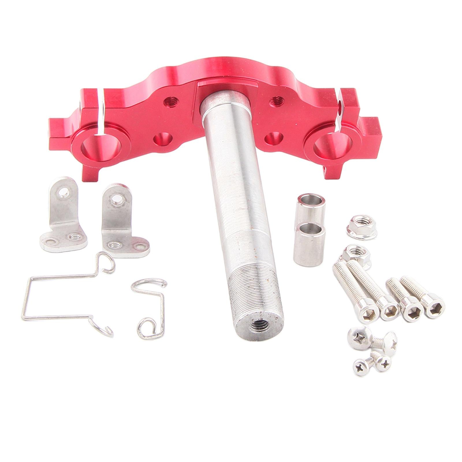 Motorcycle Steering Stem Triple Tree Clamp for Yamaha PW50 Red 22mm