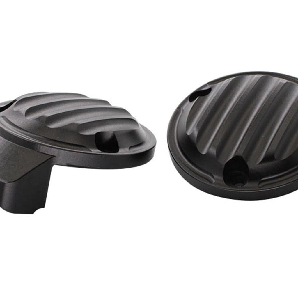 2x Throttle Covers for Triumph Bonneville T120 Bobber Thruxton 1200 R Black