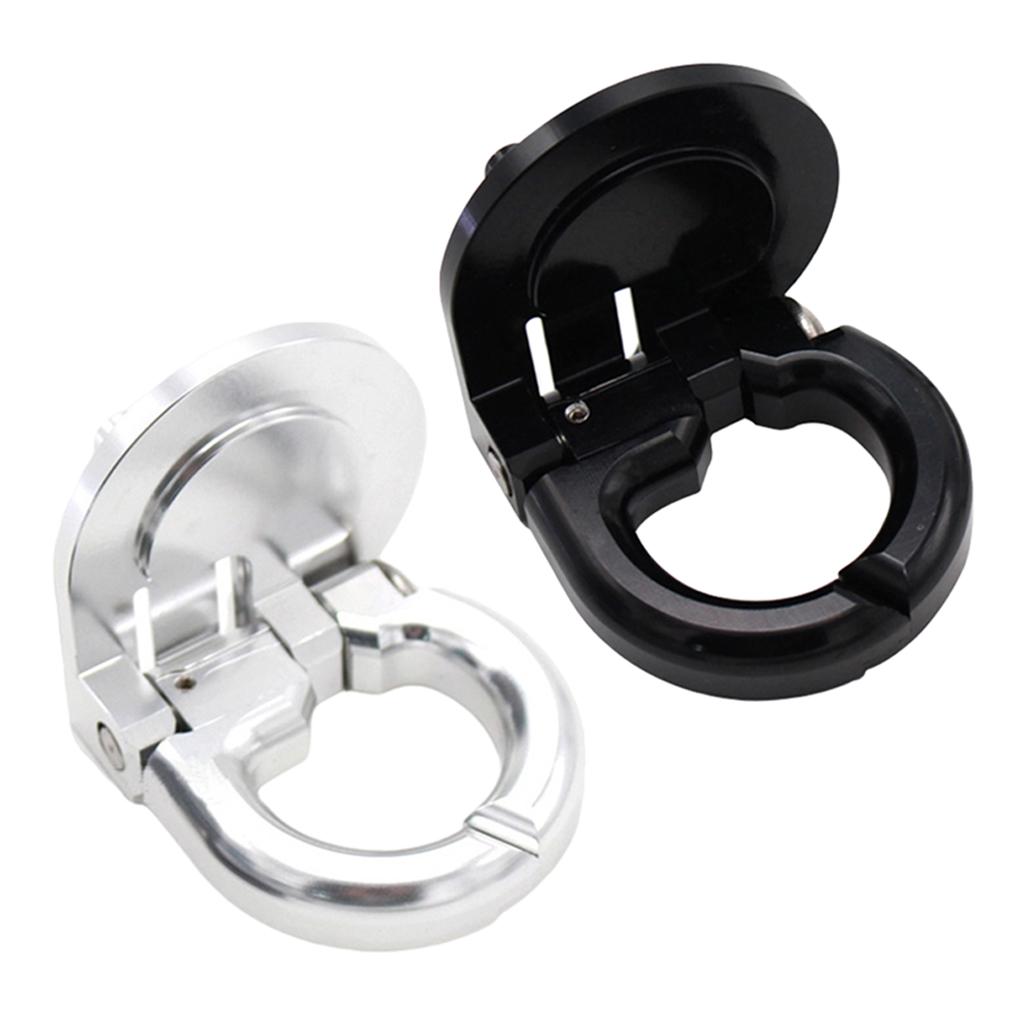 Alloy Helmet Hooks Crochet Locks For Vespa GTS GTV Motorcycles Black