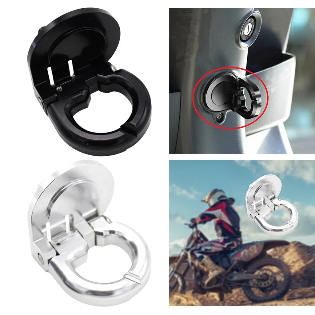 Alloy Helmet Hooks Crochet Locks For Vespa GTS GTV Motorcycles Black