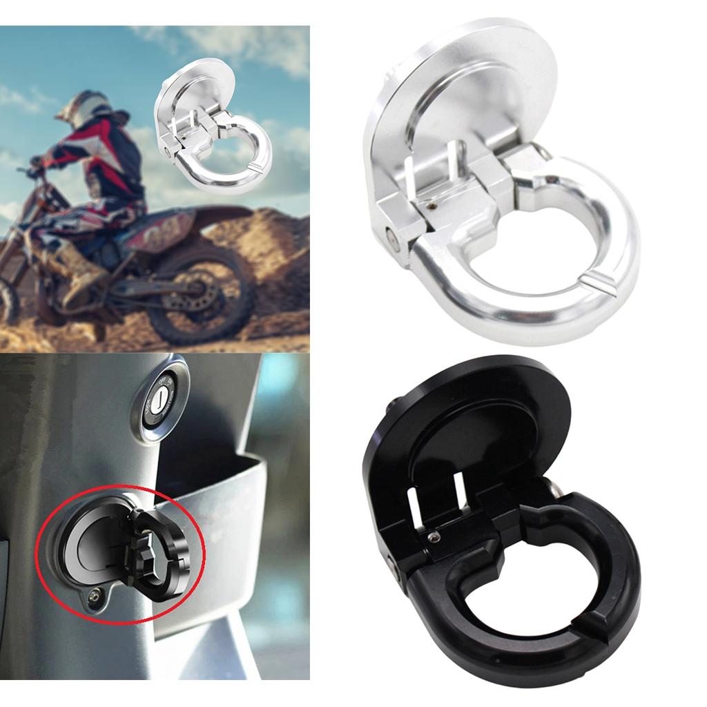 Alloy Helmet Hooks Crochet Locks For Vespa GTS GTV Motorcycles Black