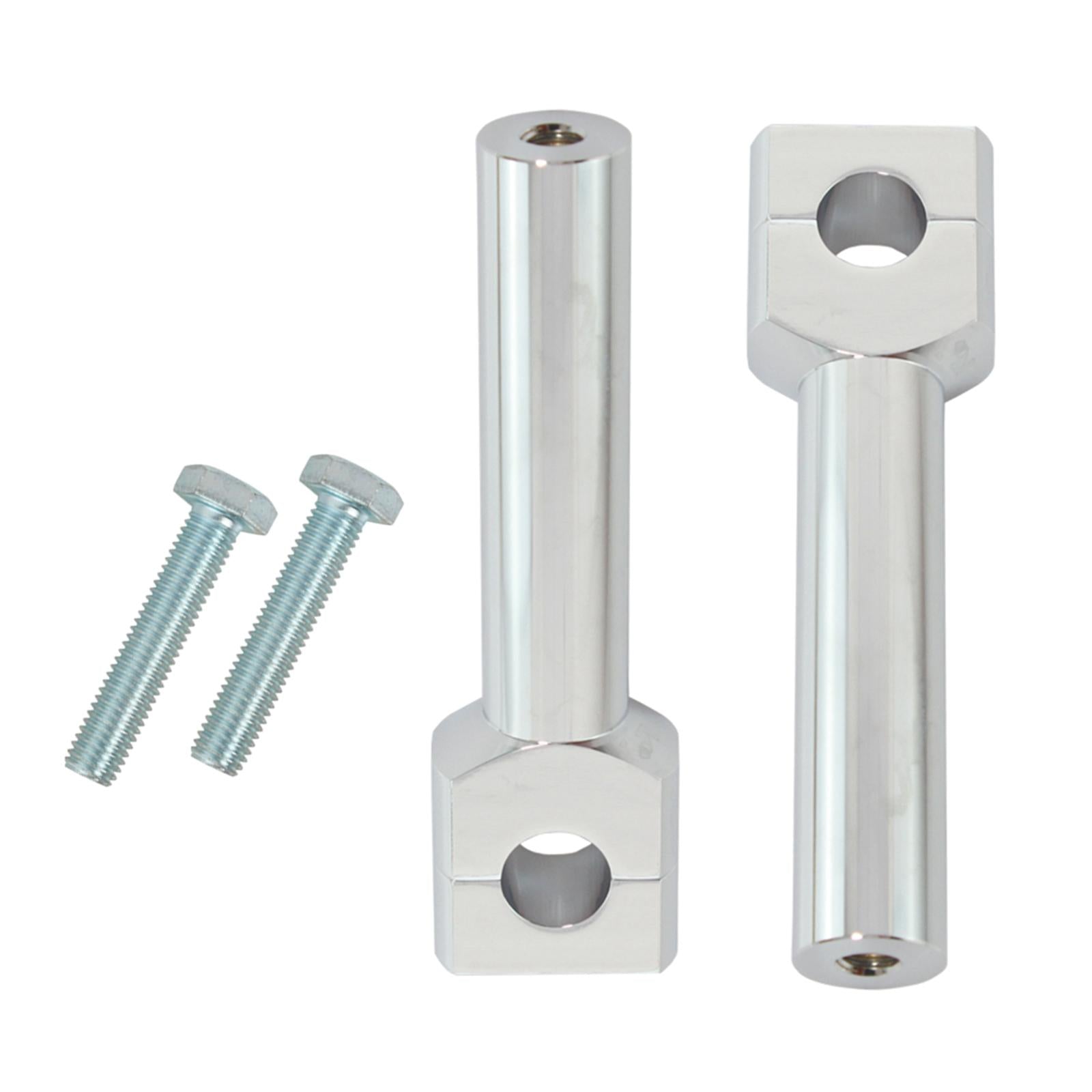 Motorcycle Handlebar Riser Kit 22/25mm Universal for Motocross Silver 22MM