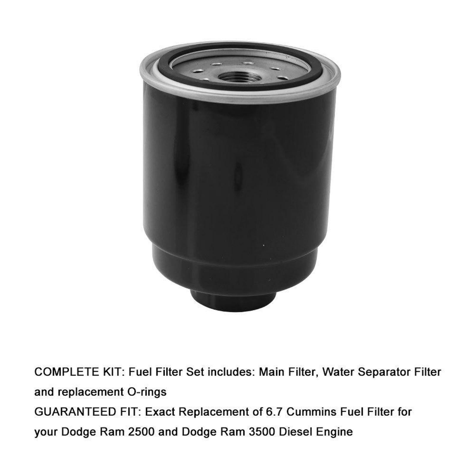 Fuel Filter Water Separator Set 68197867AA for DODGE RAM 2500 3500 2013-2018
