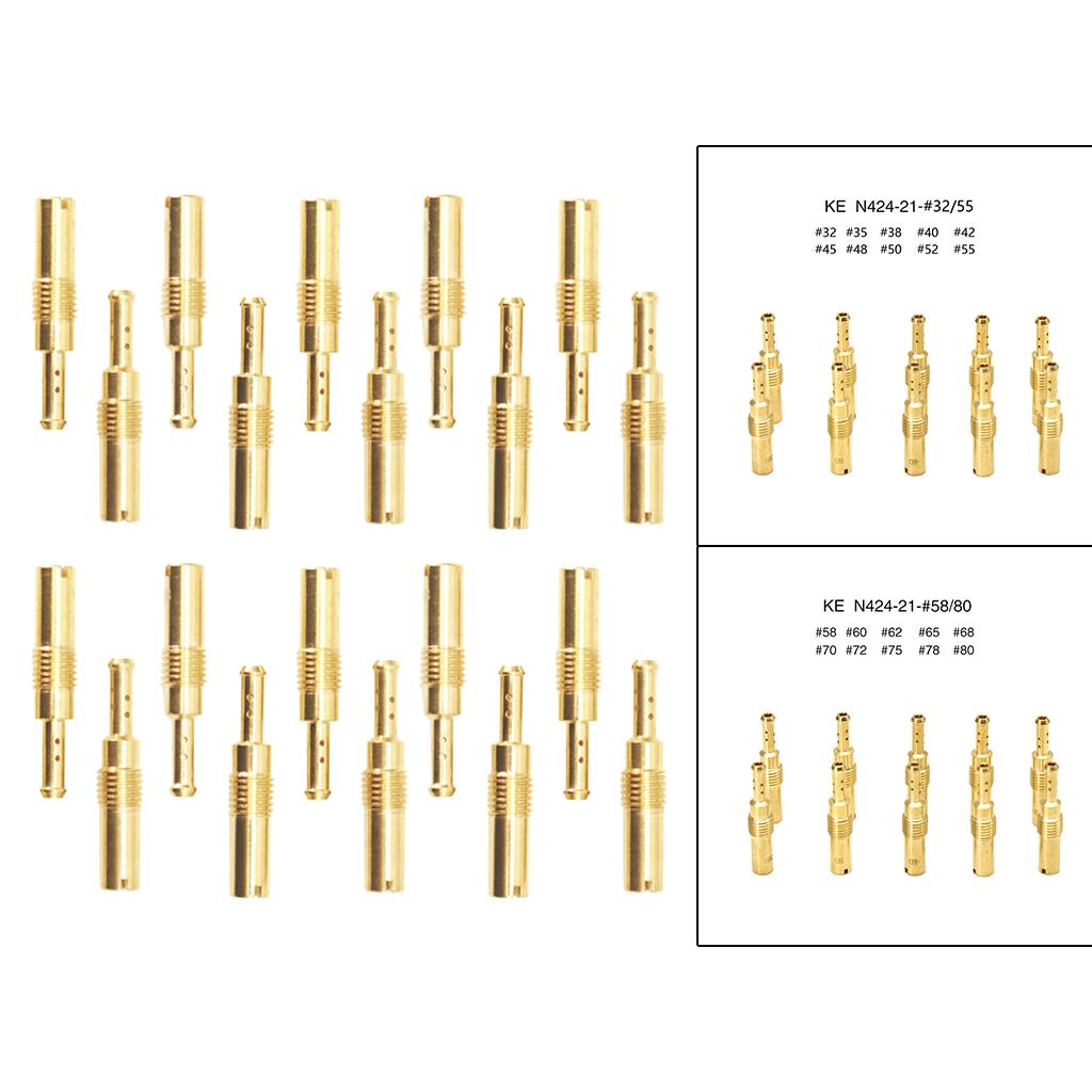 10pcs Carburetor Slow Pilot Jet Kit for PWK OKO PWM Type 32-55