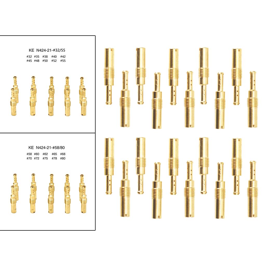 10pcs Carburetor Slow Pilot Jet Kit for PWK OKO PWM Type 32-55