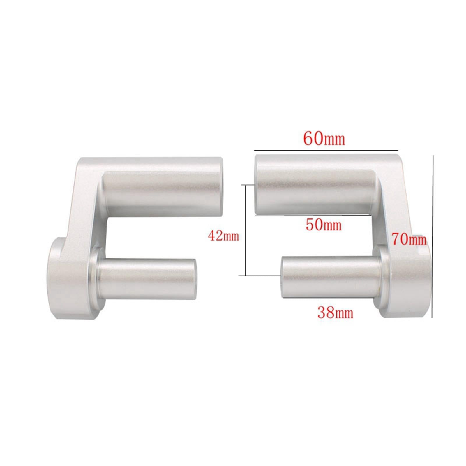 Motorcycle Aluminum Adjustable Handlebar Riser Kit for BMW R1200RT Silver