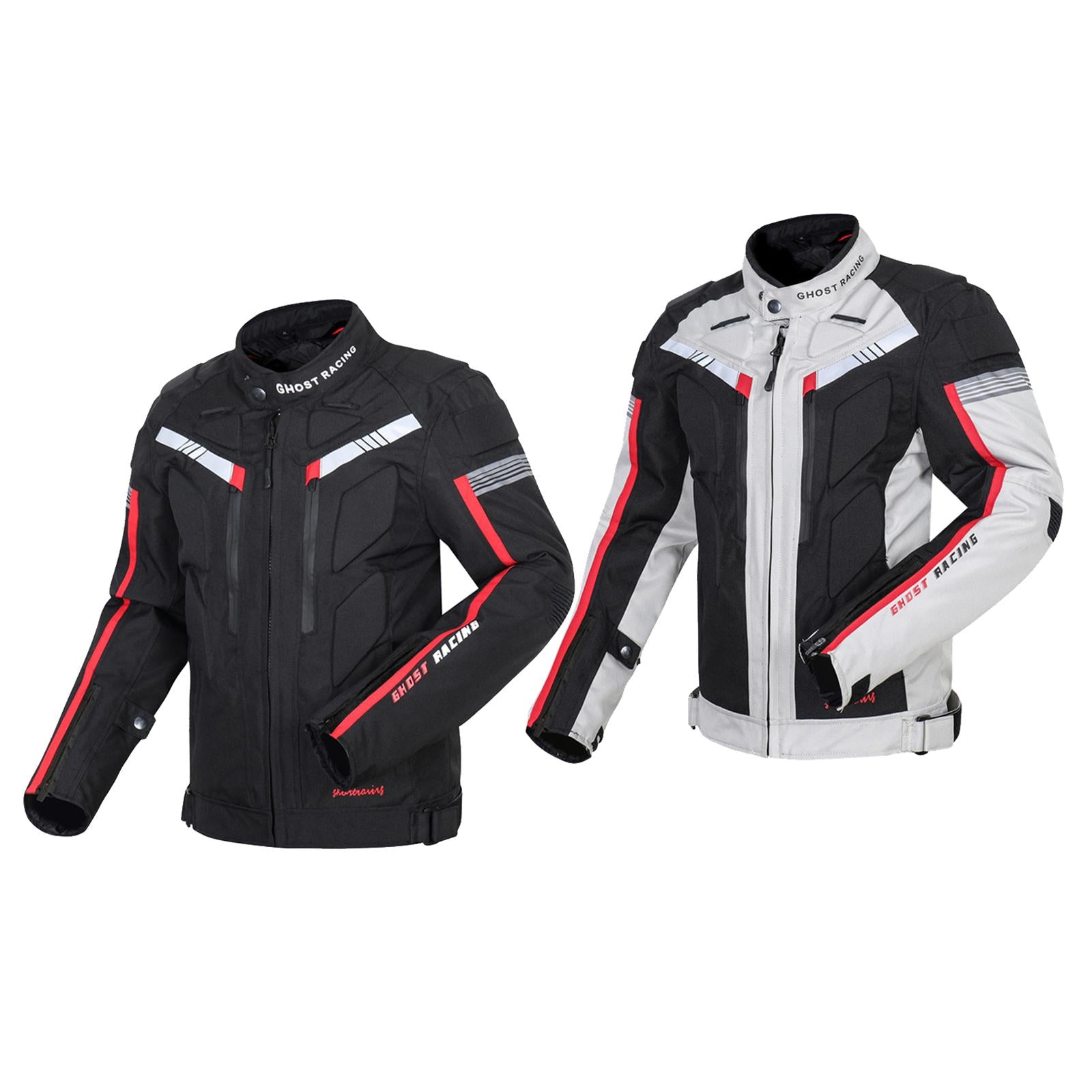 Motorcycle Jacket Oxford Waterproof Motocross Racing Cycle Gear Black