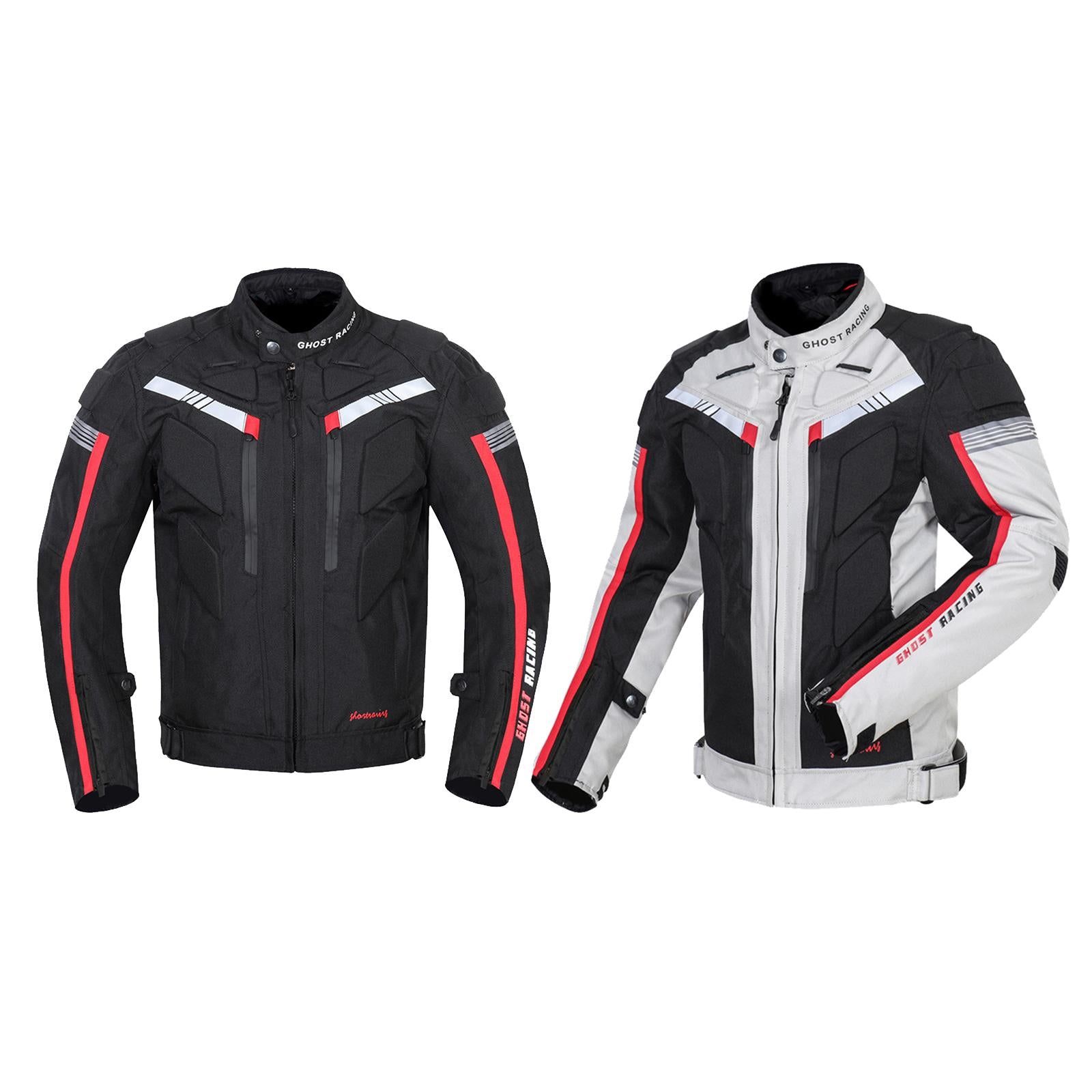 Motorcycle Jacket Oxford Waterproof Motocross Racing Cycle Gear Black