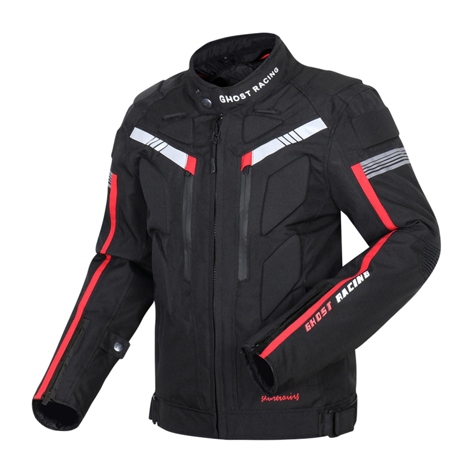 Motorcycle Jacket Oxford Waterproof Motocross Racing Cycle Gear Black