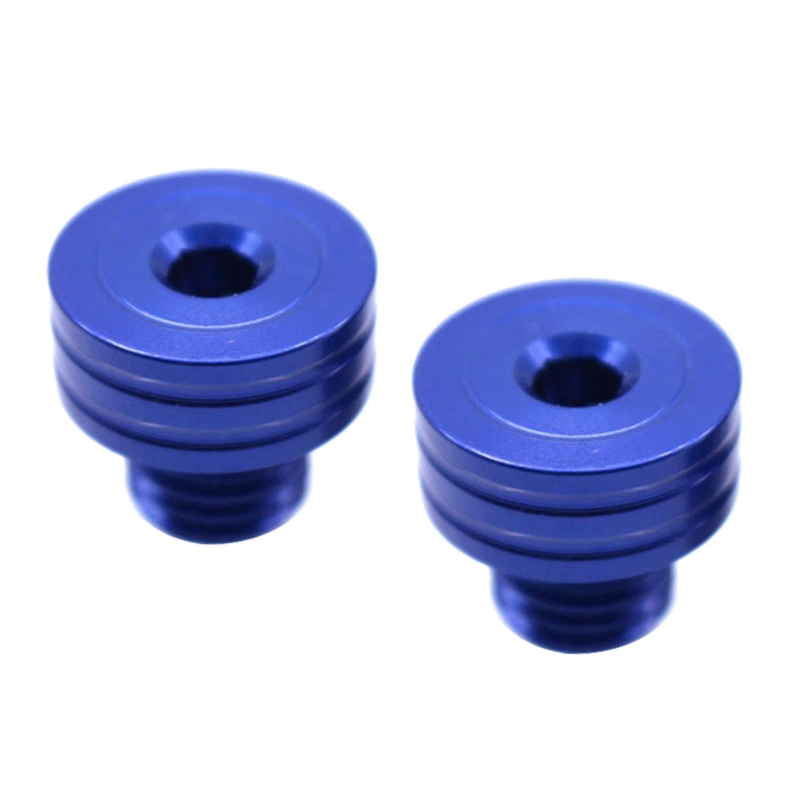 M10 x 1.25 Clockwise Rear View Mirror Hole Plugs Screws For Honda blue