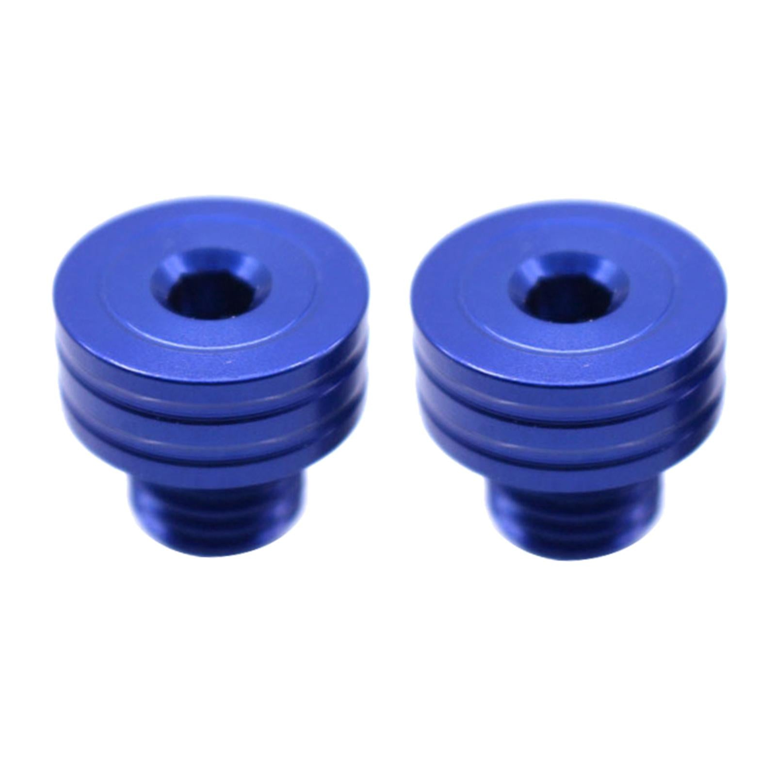 M10 x 1.25 Clockwise Rear View Mirror Hole Plugs Screws For Honda blue