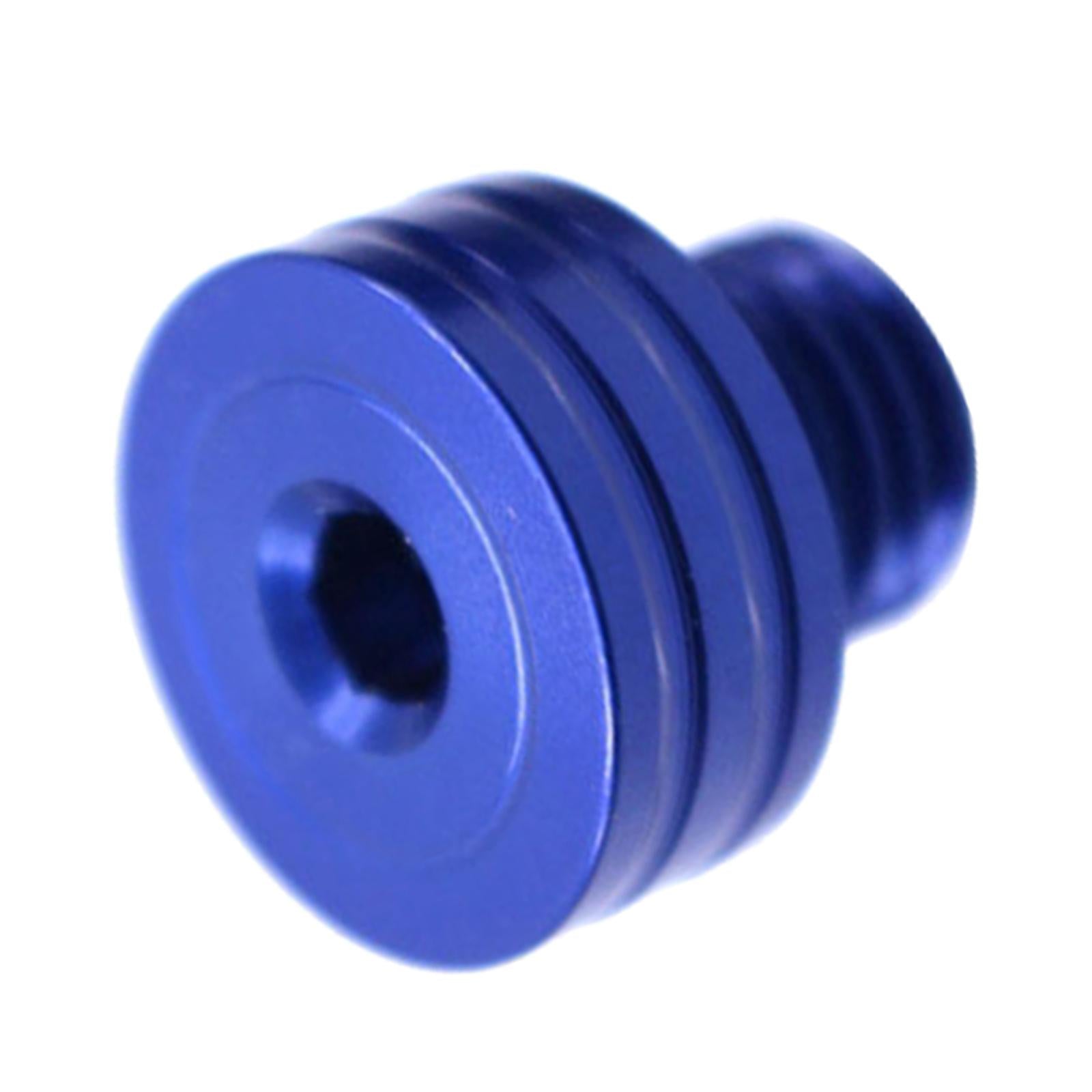 M10 x 1.25 Clockwise Rear View Mirror Hole Plugs Screws For Honda blue