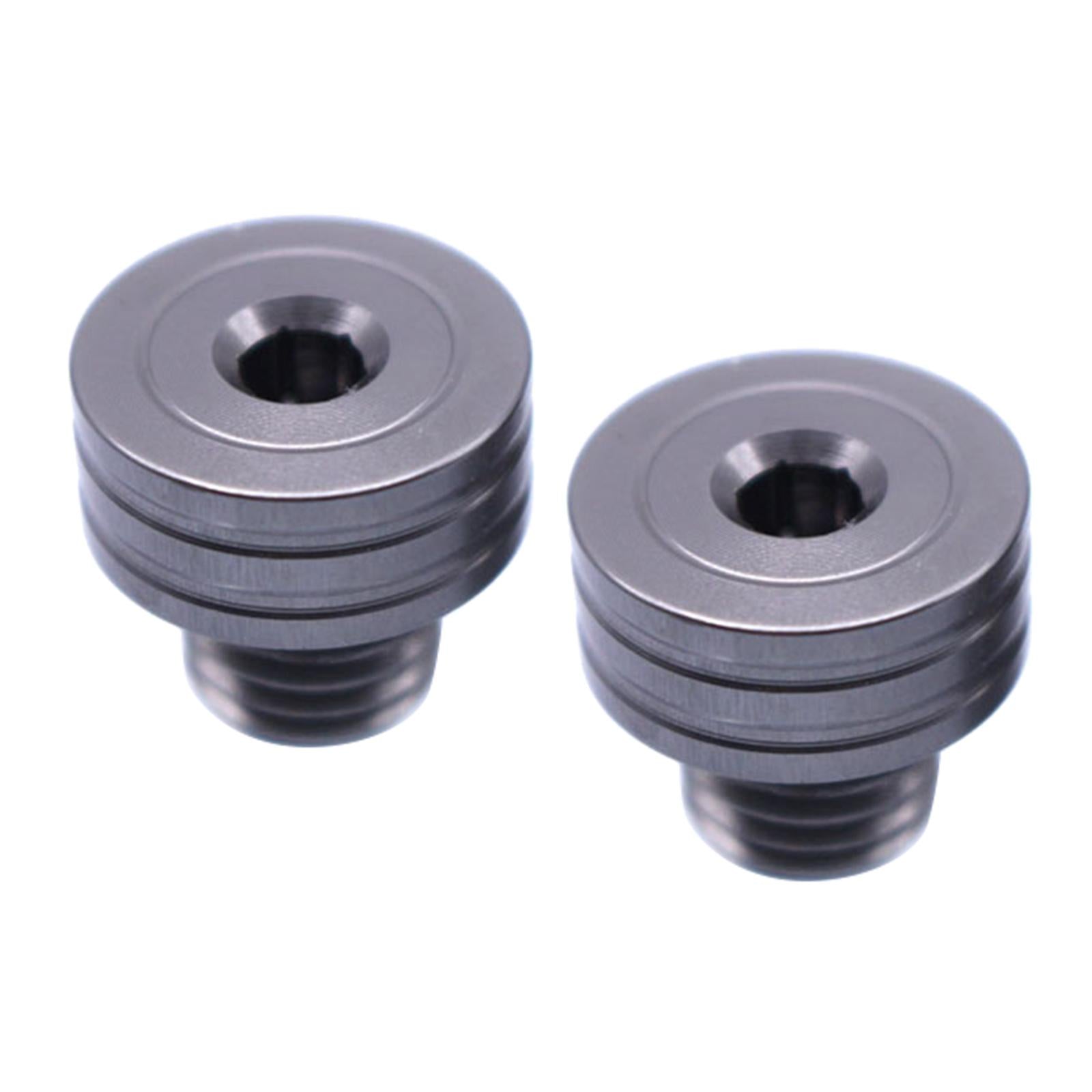 M10 x 1.25 Clockwise Rear View Mirror Hole Plugs Screws For Honda Titanium