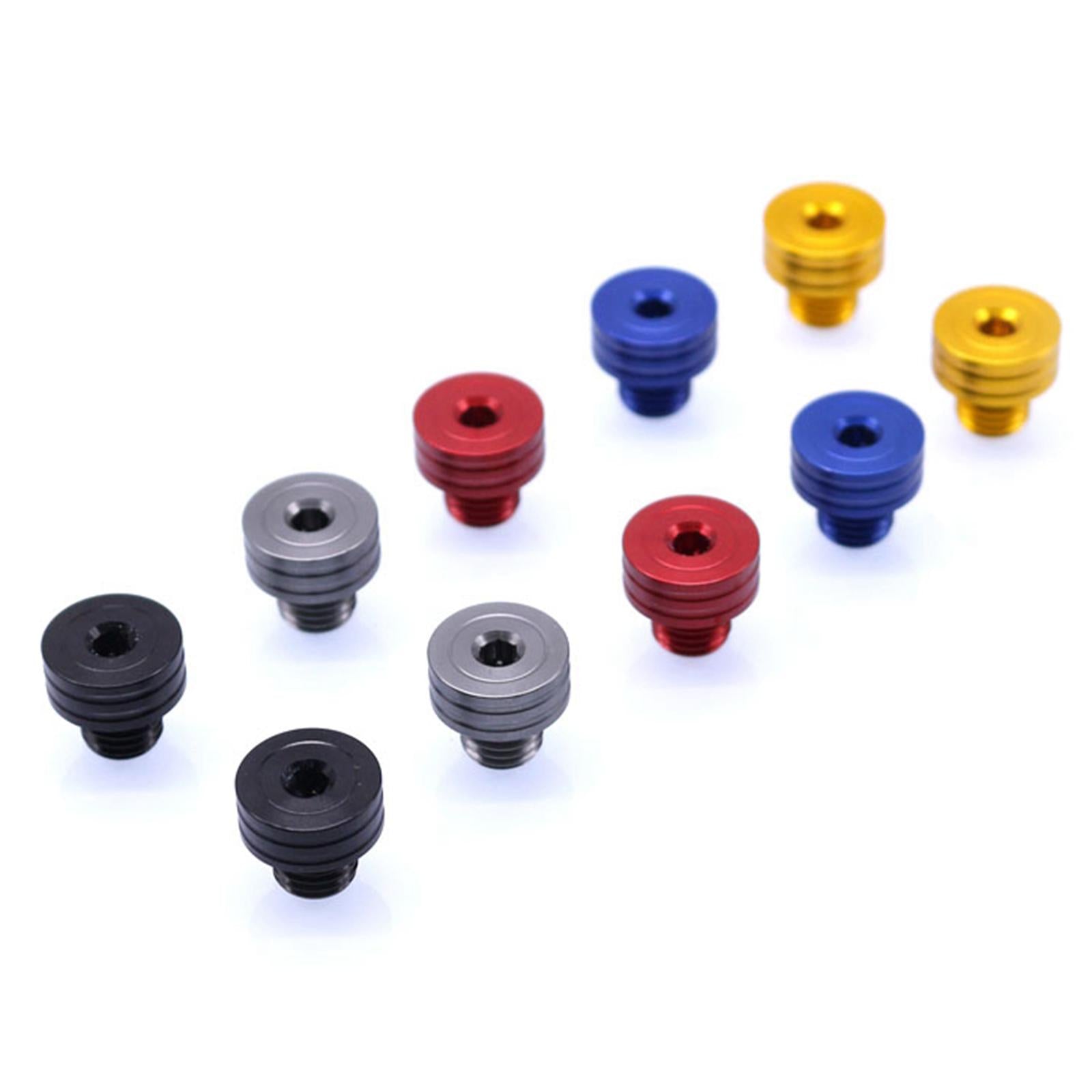 M10 x 1.25 Clockwise Rear View Mirror Hole Plugs Screws For Honda Titanium