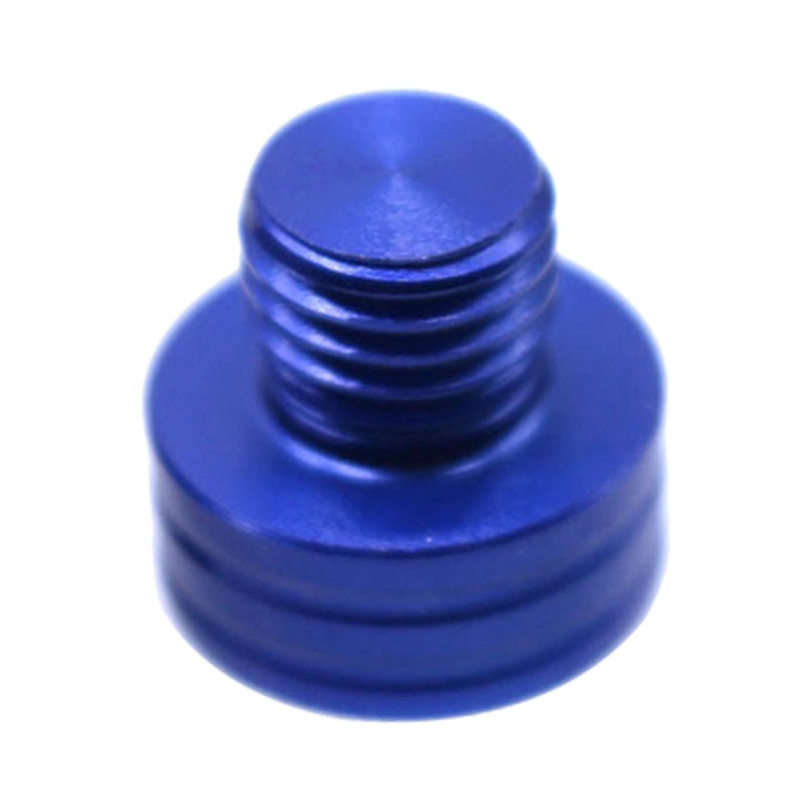 Aluminum 10mm M10 x 1.25 Rear View Mirror Hole Screws For YAMAHA blue