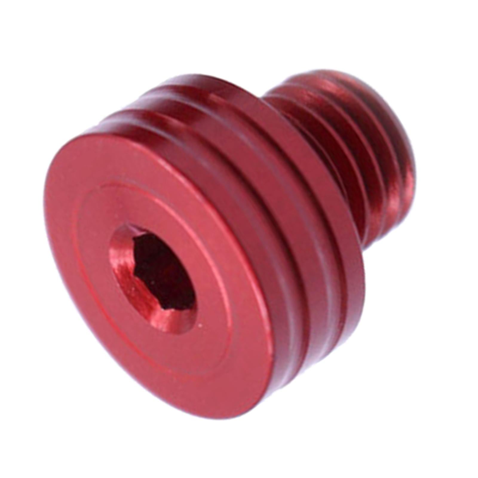 Aluminum 10mm M10 x 1.25 Rear View Mirror Hole Screws For YAMAHA red