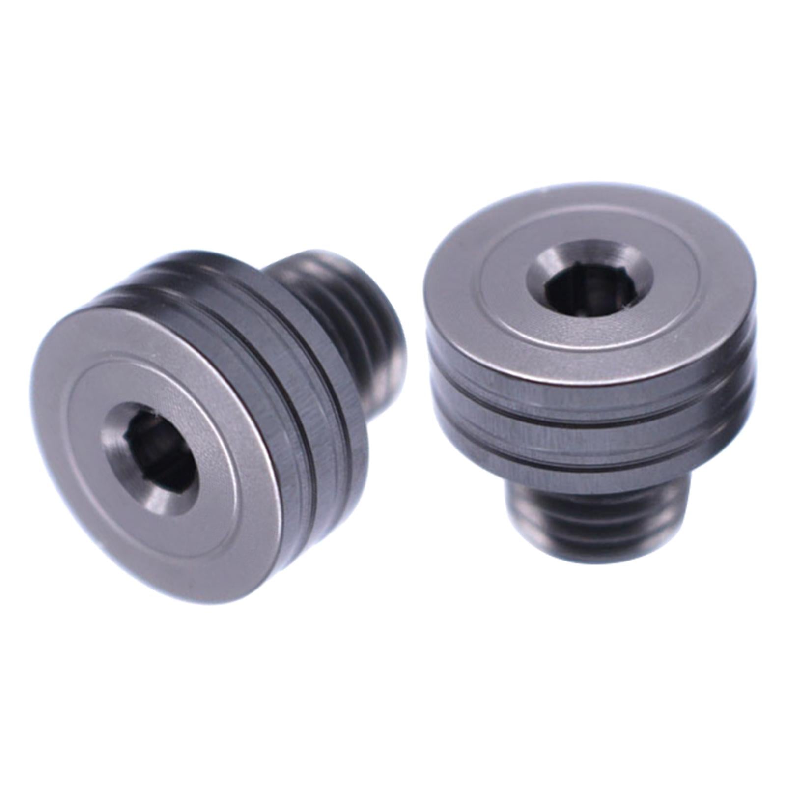 Aluminum 10mm M10 x 1.25 Rear View Mirror Hole Screws For YAMAHA Titanium