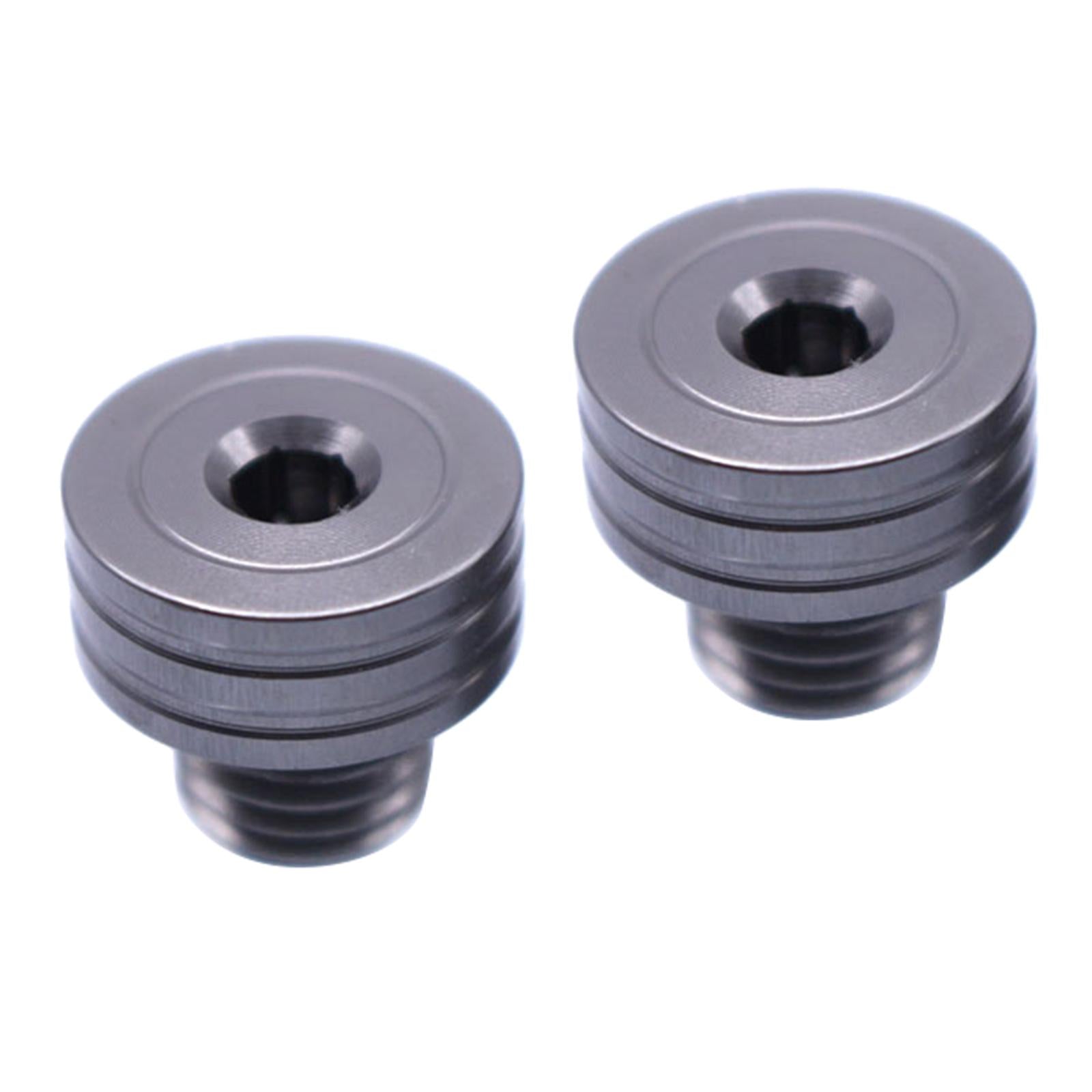 Aluminum 10mm M10 x 1.25 Rear View Mirror Hole Screws For YAMAHA Titanium