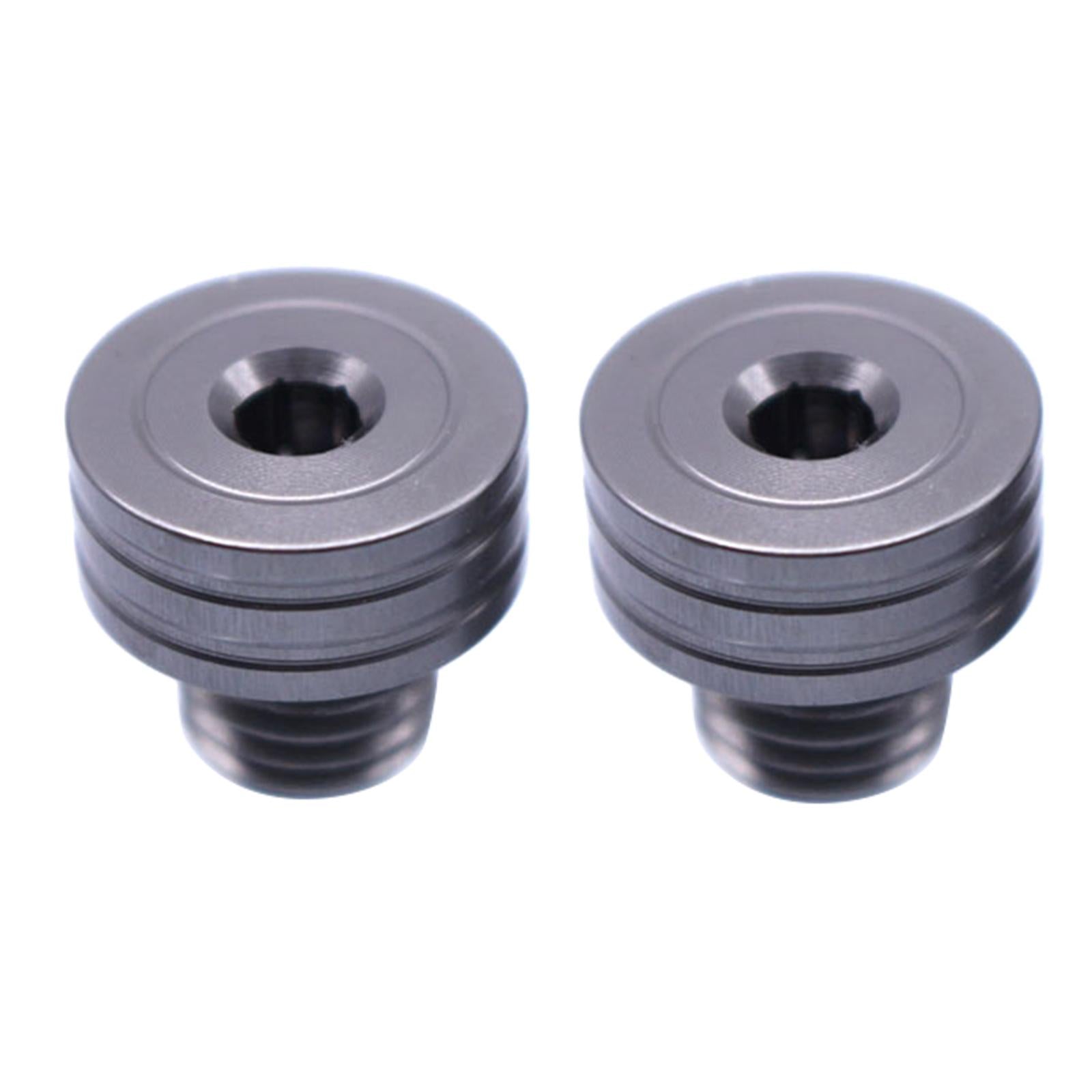 Aluminum 10mm M10 x 1.25 Rear View Mirror Hole Screws For YAMAHA Titanium